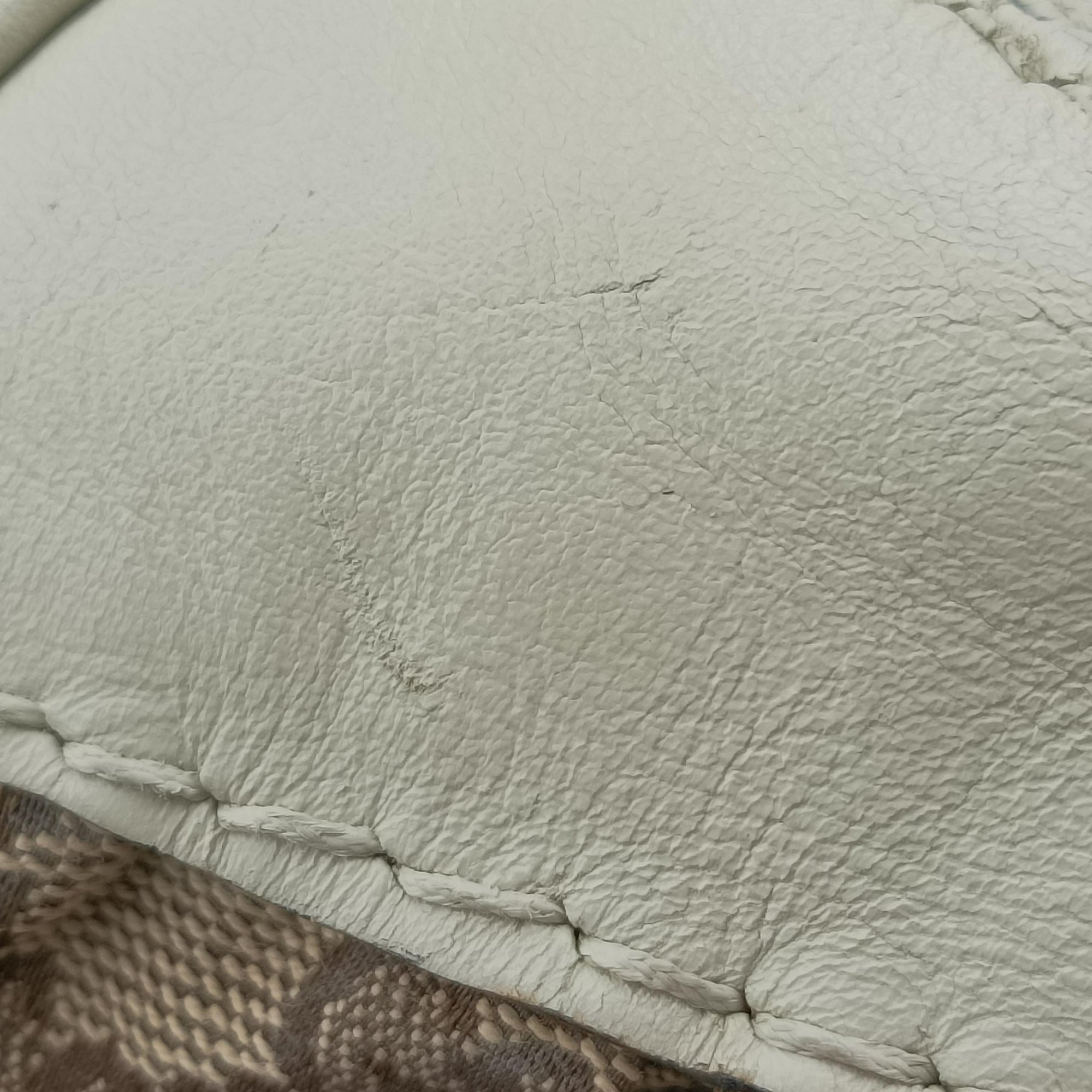 Dialux Queen Large White × Brown Leather×canvas 189883 B1757294ダイラックス クイーン ラージ ホワイト × ブラウン レザー×キャンバス 189883 B1757294
