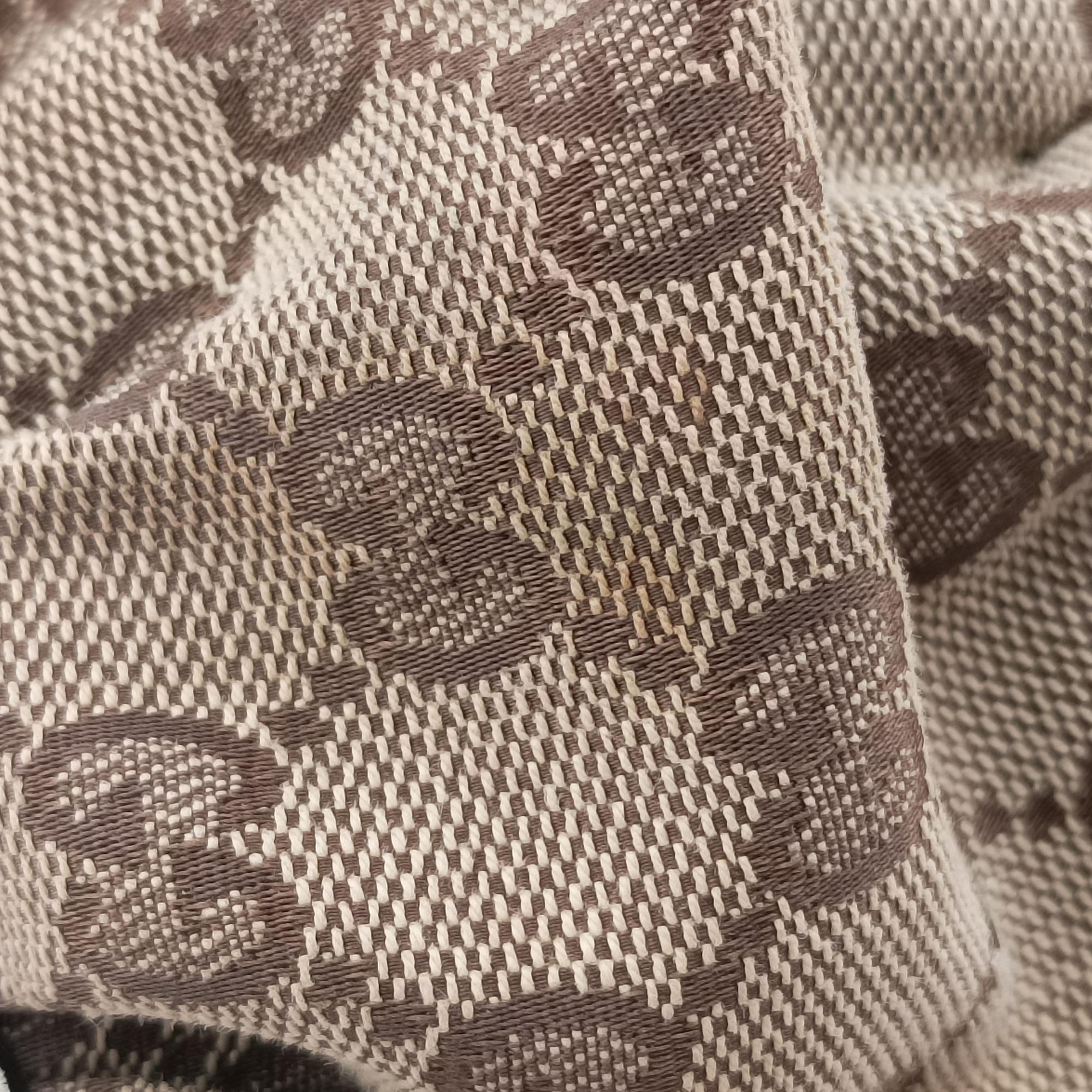 Dialux Queen Large White × Brown Leather×canvas 189883 B1757294ダイラックス クイーン ラージ ホワイト × ブラウン レザー×キャンバス 189883 B1757294
