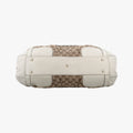 Dialux Queen Large White × Brown Leather×canvas 189883 B1757294ダイラックス クイーン ラージ ホワイト × ブラウン レザー×キャンバス 189883 B1757294