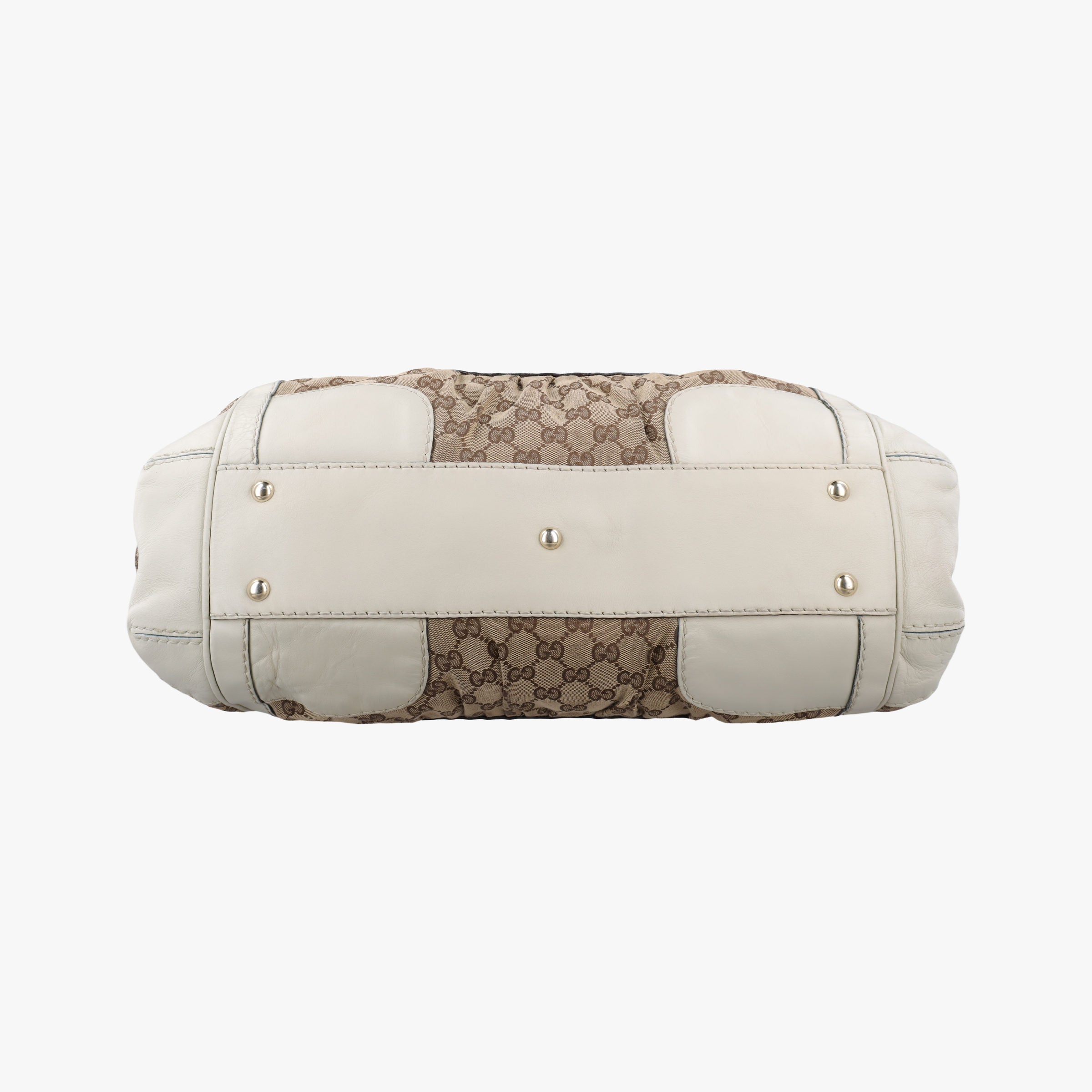Dialux Queen Large White × Brown Leather×canvas 189883 B1757294ダイラックス クイーン ラージ ホワイト × ブラウン レザー×キャンバス 189883 B1757294