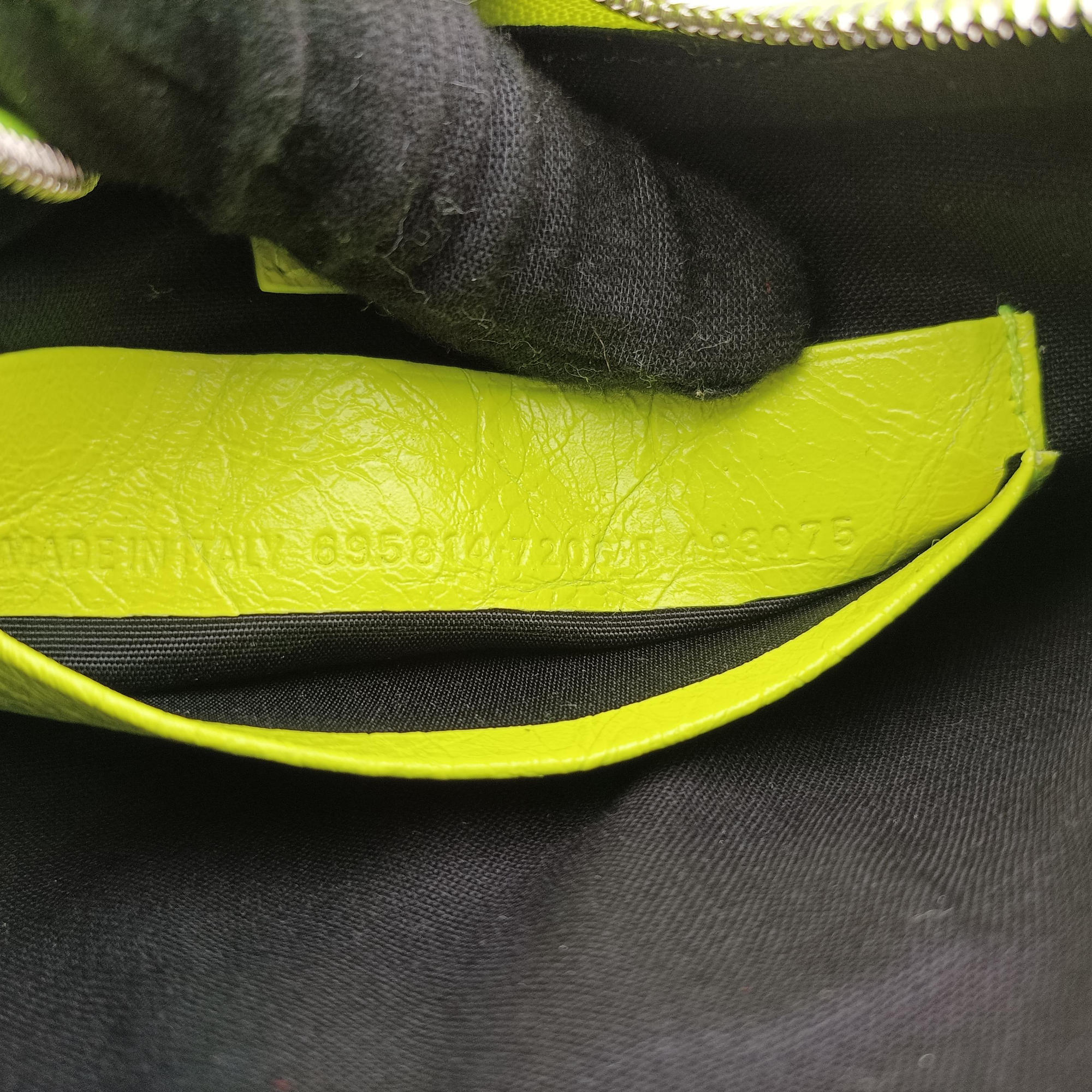 Le Cagole Green lambskin 695814.7206.R.493075ルカゴール グリーン ラムスキン 695814.7206.R.493075