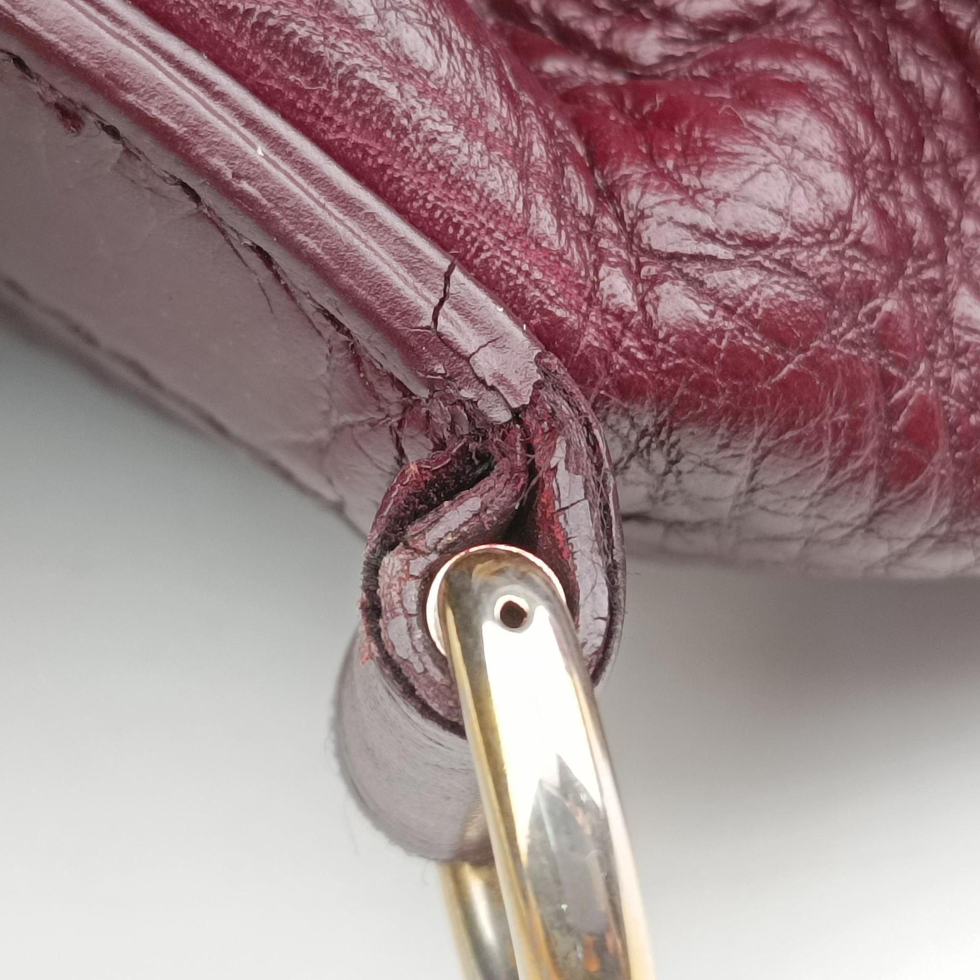 bamboo shopper Purple Leather 353124 Lot number unknownバンブーショッパー パープル レザー 353124 製番不明