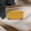 Tote bag Beige x Yellowe x multi Canvas x Leather 117トートバッグ ベージュxイエローxマルチ キャンバスxレザー 117