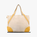 Tote bag Beige x Yellowe x multi Canvas x Leather 117トートバッグ ベージュxイエローxマルチ キャンバスxレザー 117