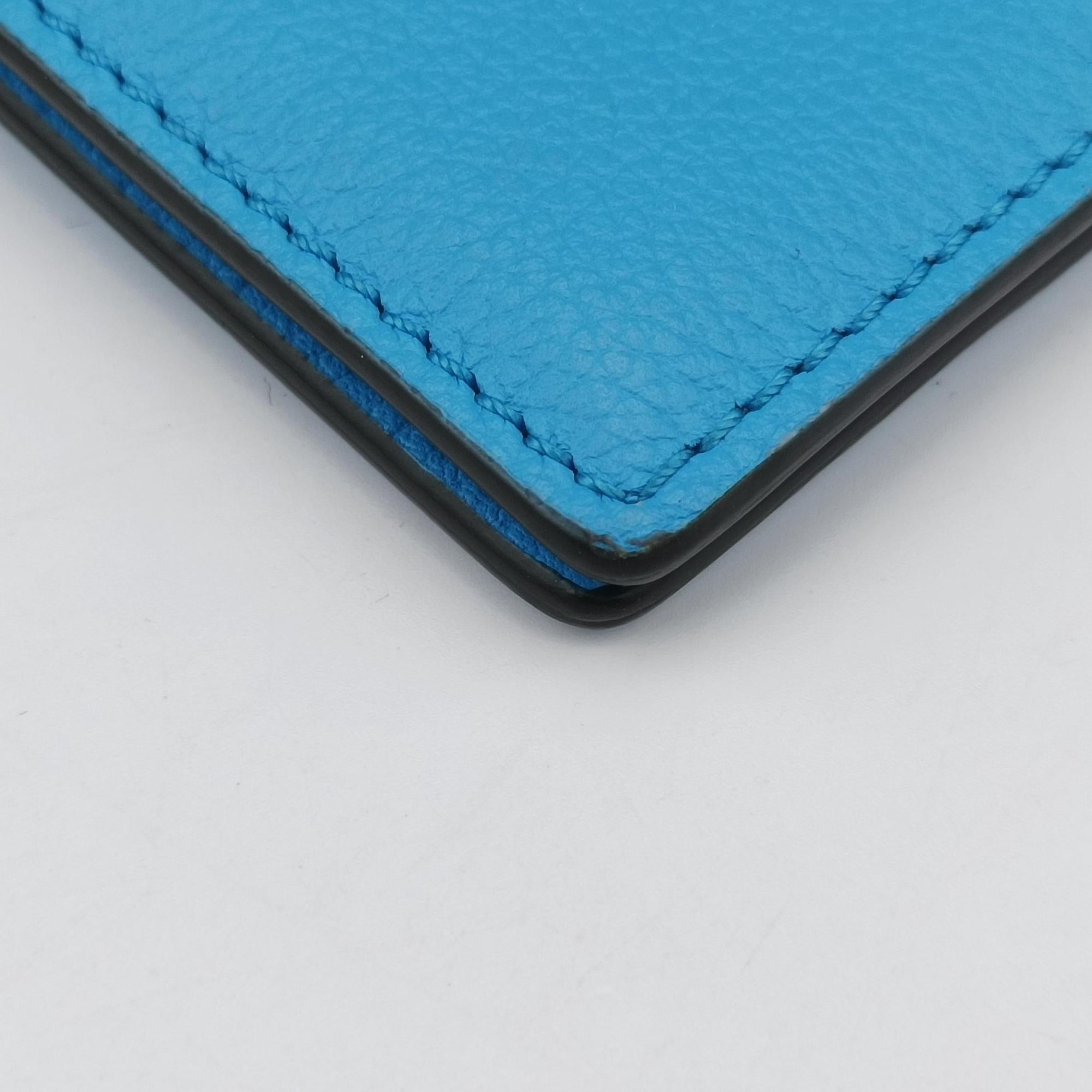 Medusa phone bag Blue Leather メドゥーサ フォンバッグ ブルー レザー 