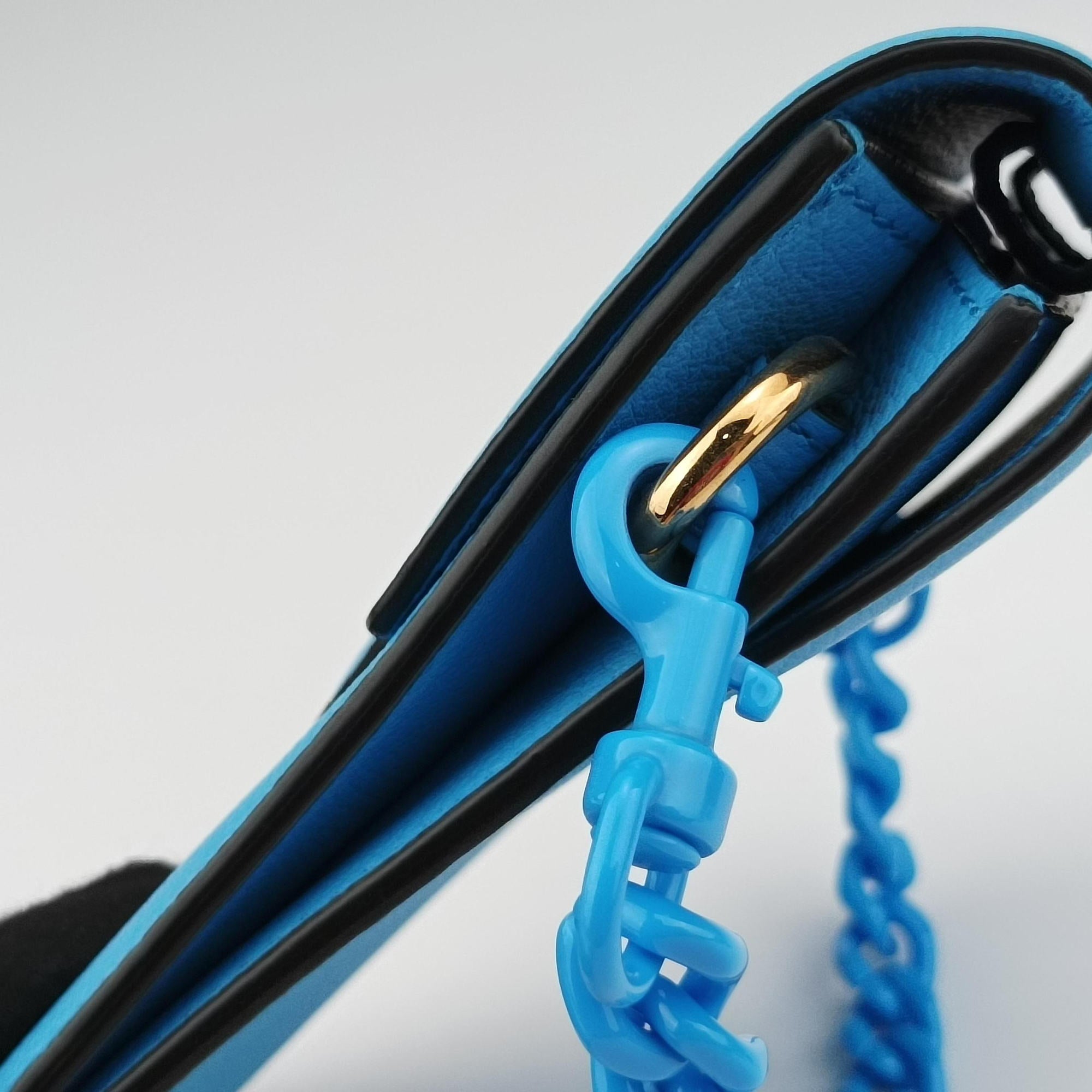 Medusa phone bag Blue Leather メドゥーサ フォンバッグ ブルー レザー 