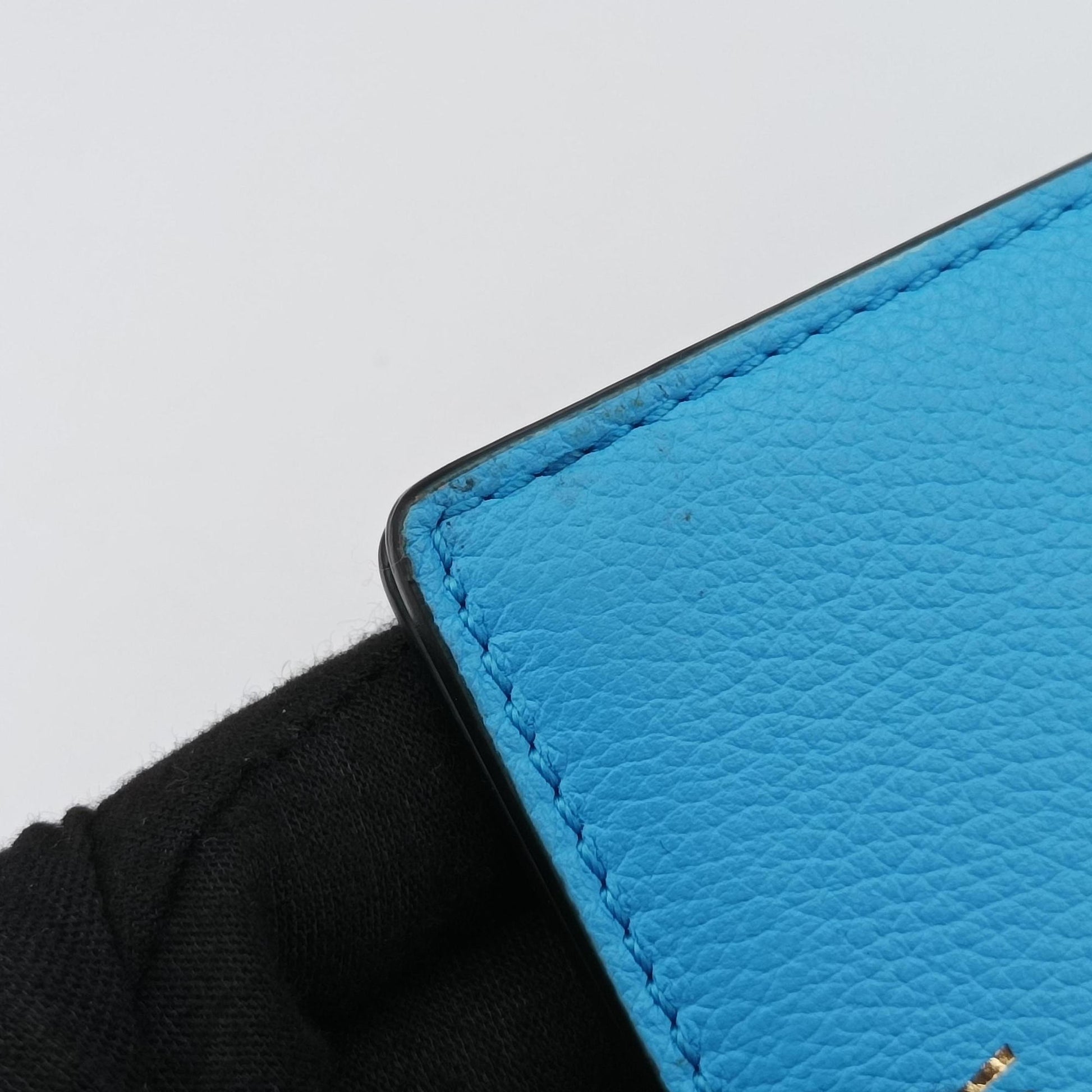 Medusa phone bag Blue Leather メドゥーサ フォンバッグ ブルー レザー 