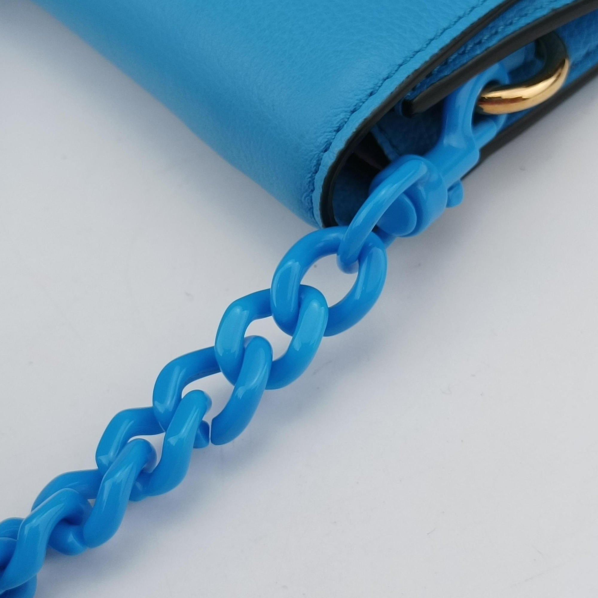 Medusa phone bag Blue Leather メドゥーサ フォンバッグ ブルー レザー 