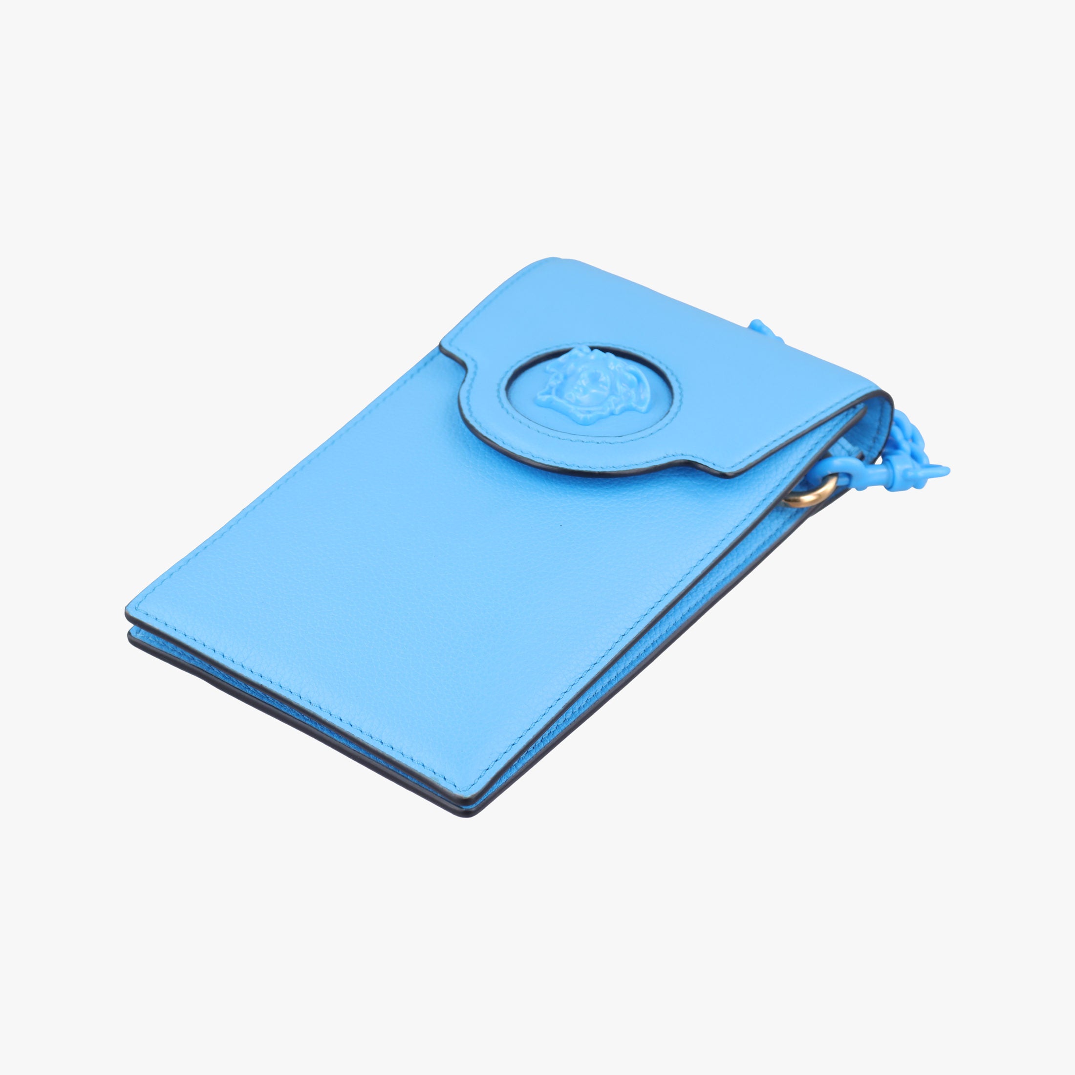 Medusa phone bag Blue Leather メドゥーサ フォンバッグ ブルー レザー 