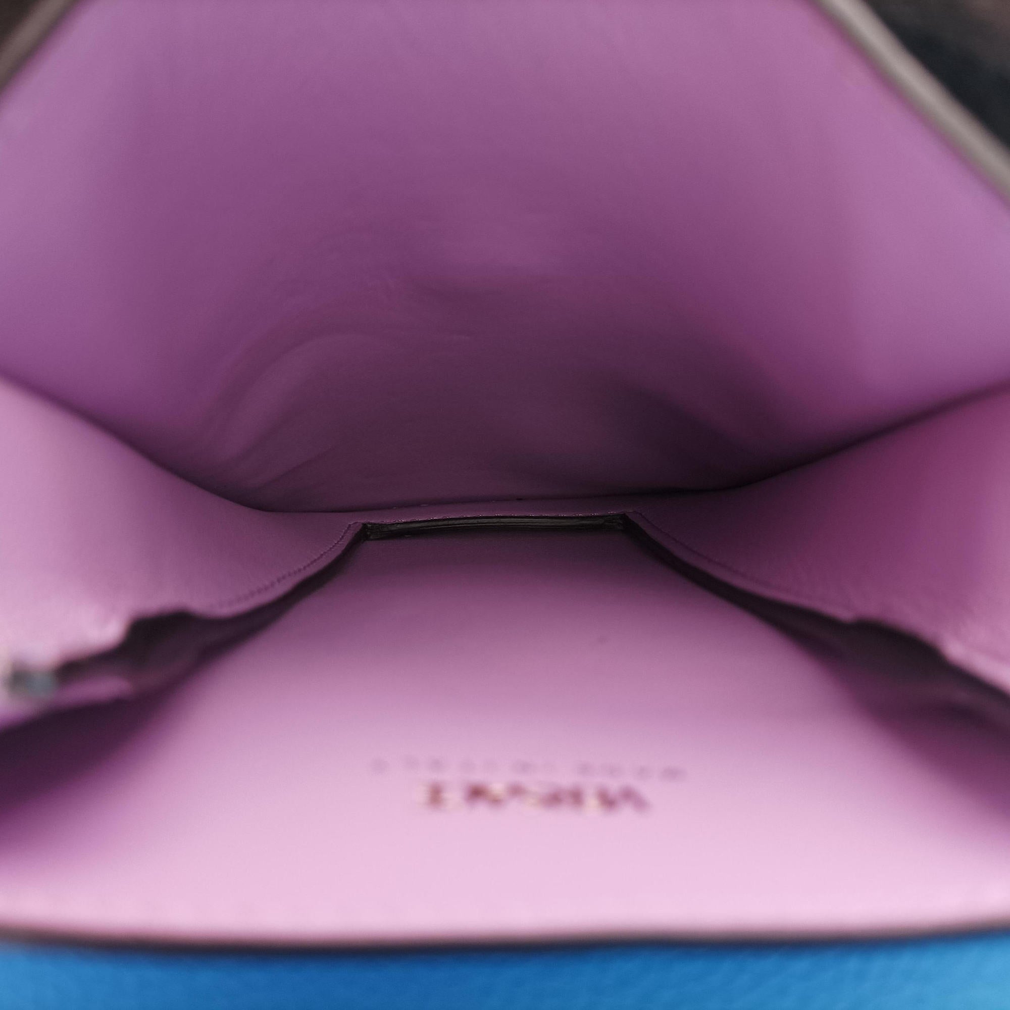 Medusa phone bag Blue Leather メドゥーサ フォンバッグ ブルー レザー 