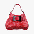 Queen Red Leather × Coated Canvas 189885 F2089704クイーン レッド レザー × コーテッドキャンバス 189885 F2089704