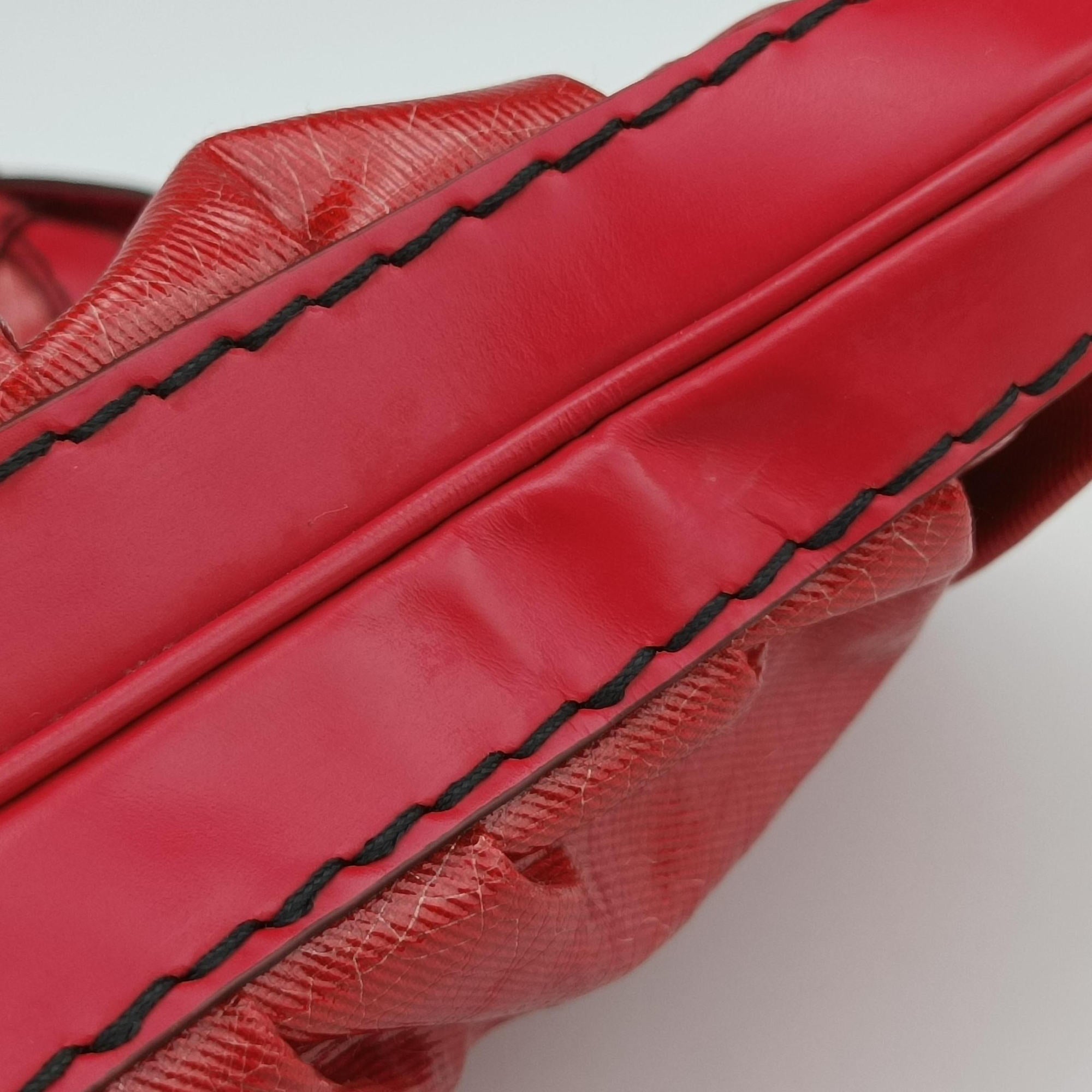 Queen Red Leather × Coated Canvas 189885 F2089704クイーン レッド レザー × コーテッドキャンバス 189885 F2089704