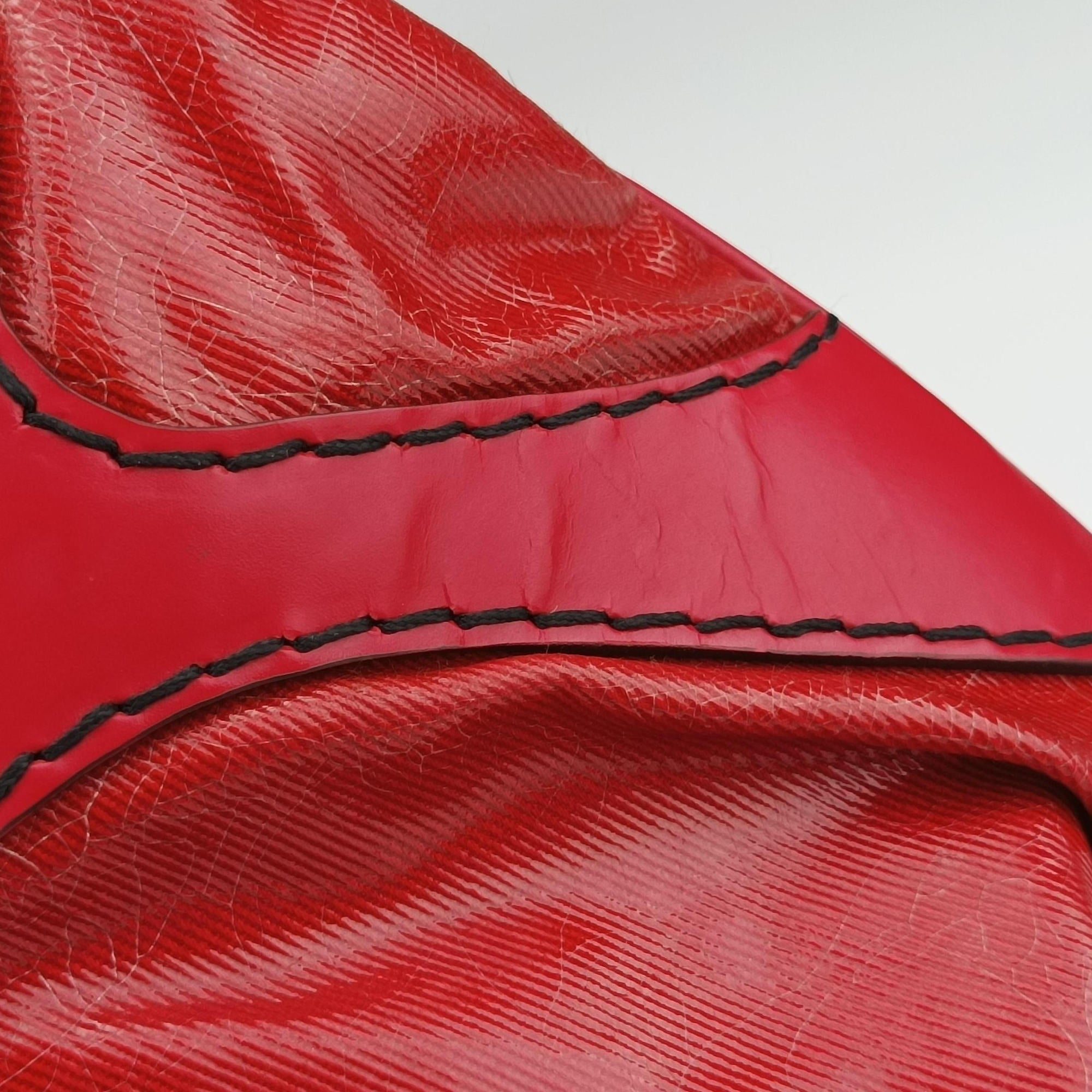 Queen Red Leather × Coated Canvas 189885 F2089704クイーン レッド レザー × コーテッドキャンバス 189885 F2089704
