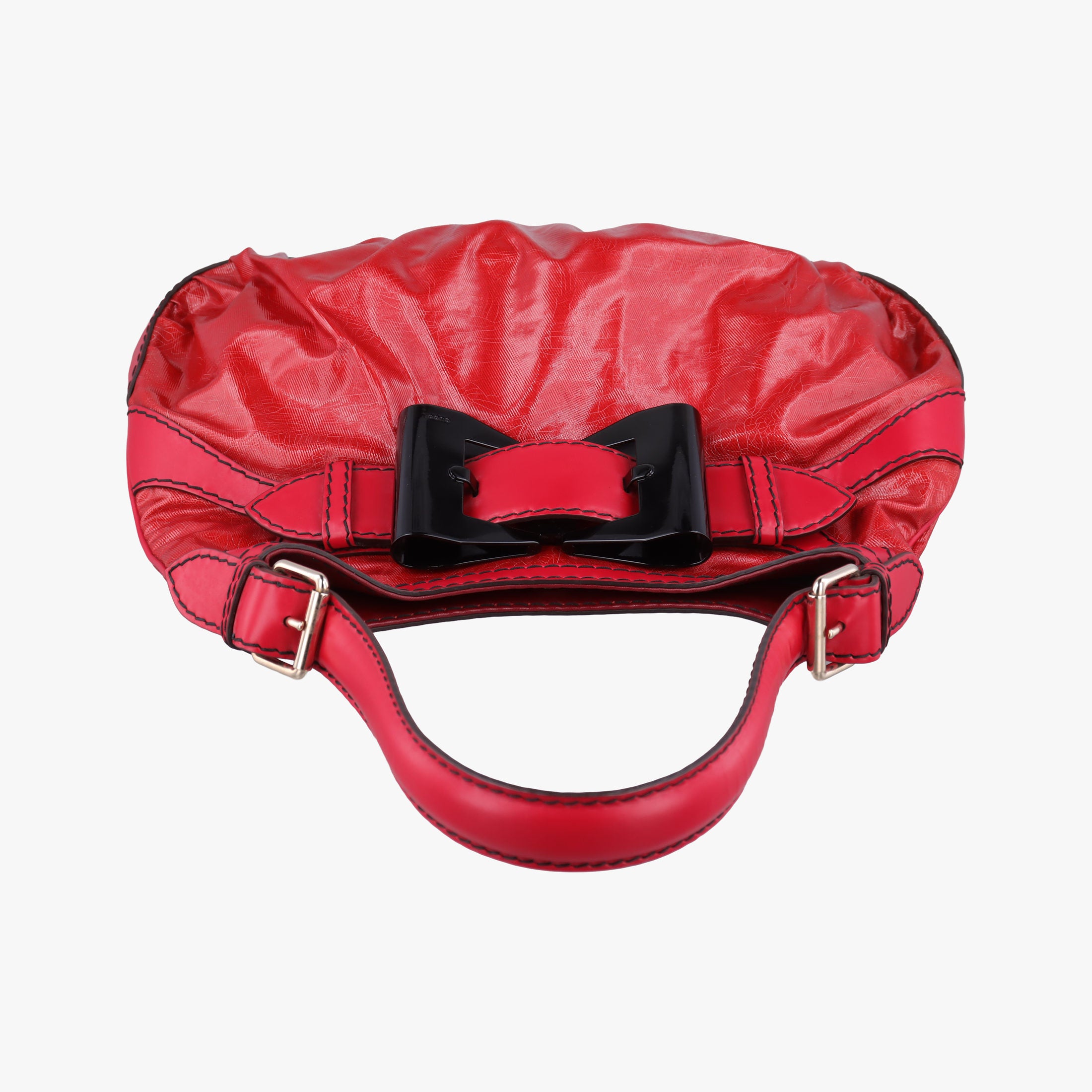 Queen Red Leather × Coated Canvas 189885 F2089704クイーン レッド レザー × コーテッドキャンバス 189885 F2089704