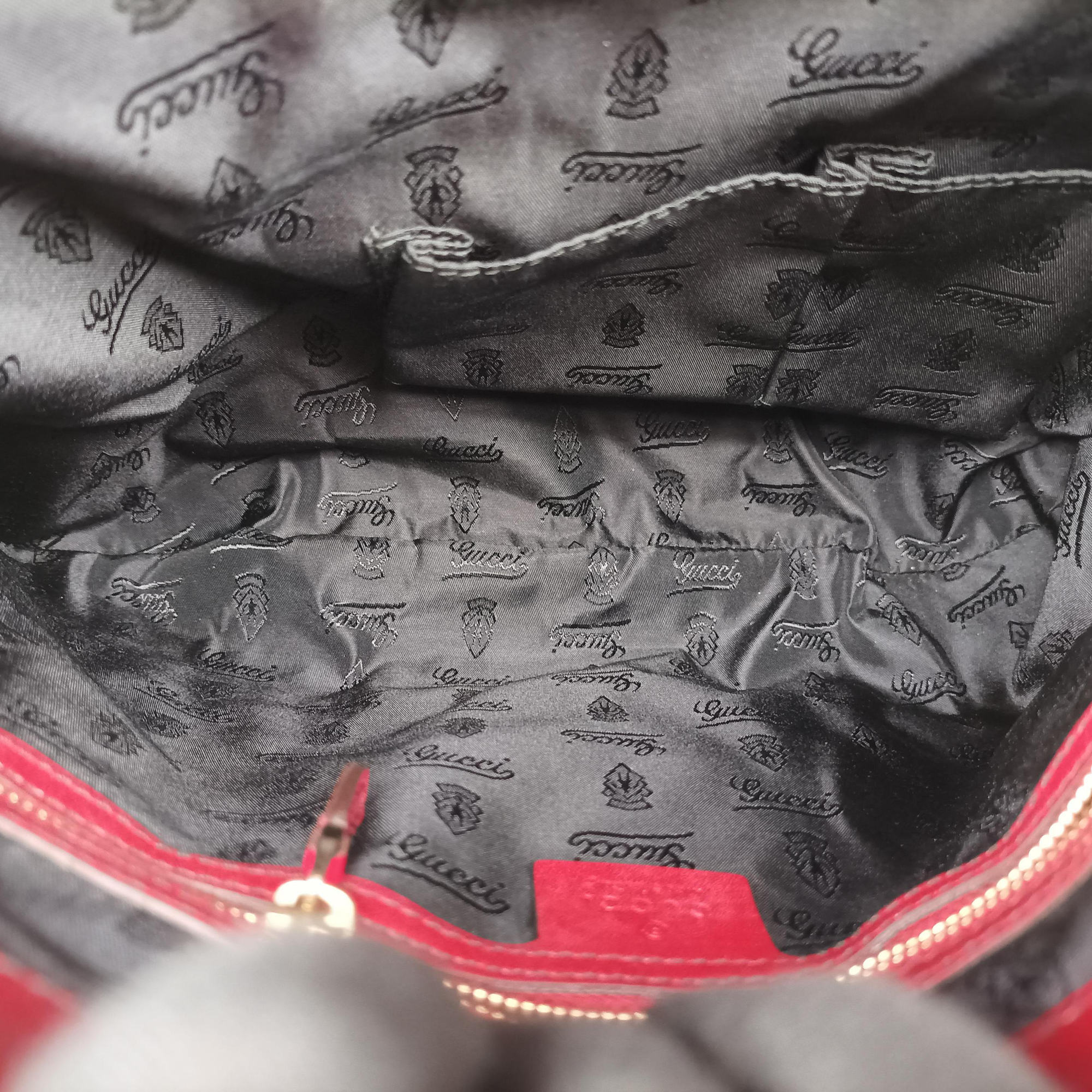 Queen Red Leather × Coated Canvas 189885 F2089704クイーン レッド レザー × コーテッドキャンバス 189885 F2089704