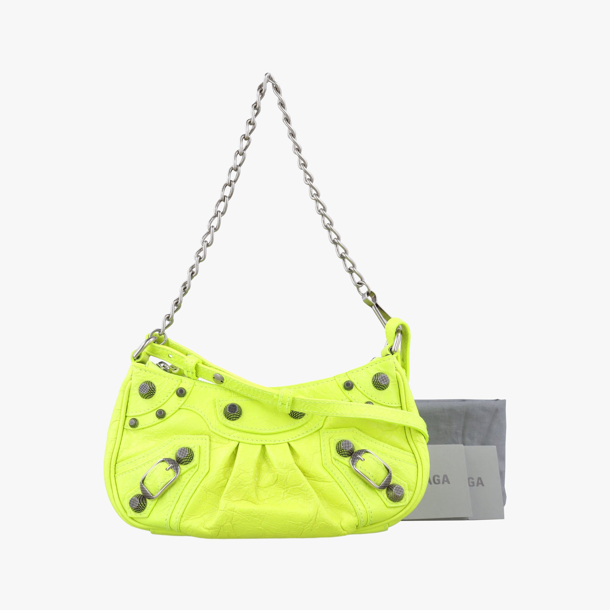 Le Cagole Green lambskin 695814.7206.R.493075ルカゴール グリーン ラムスキン 695814.7206.R.493075