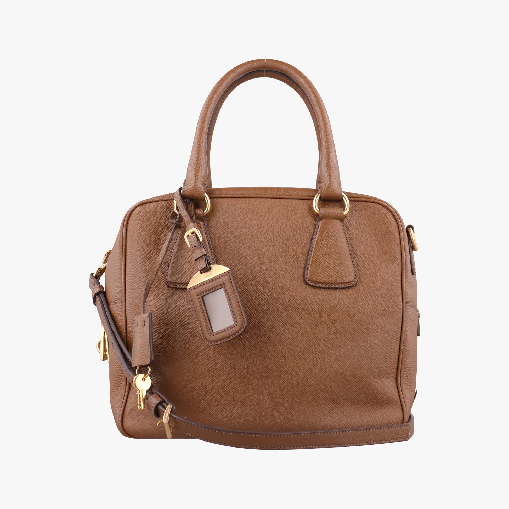 Convertible Top Handle Brown SAFFIANO Leather BL0757 180コンバーチブル トップ ハンドル ブラウン サフィアーノレザー BL0757 180
