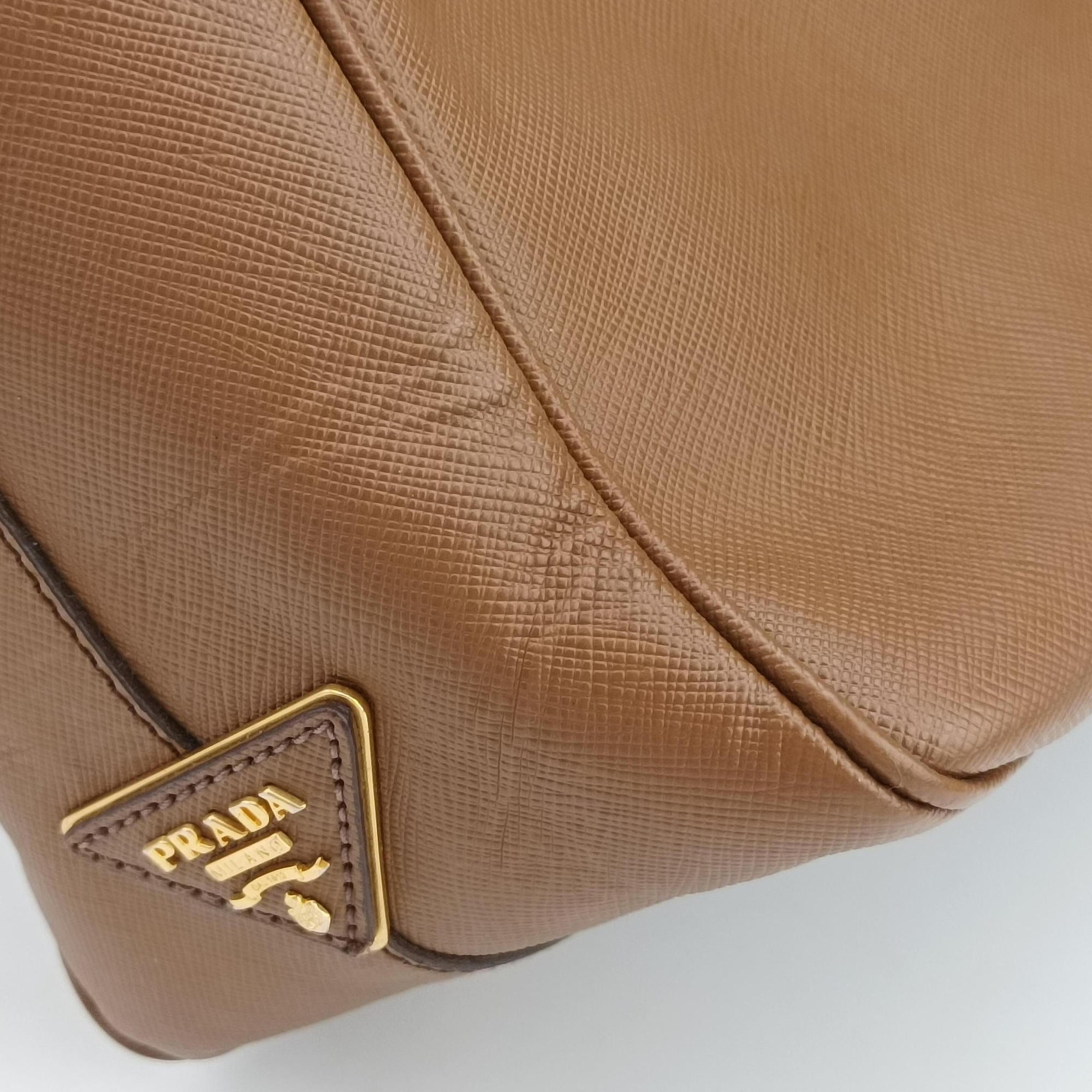 Convertible Top Handle Brown SAFFIANO Leather BL0757 180コンバーチブル トップ ハンドル ブラウン サフィアーノレザー BL0757 180