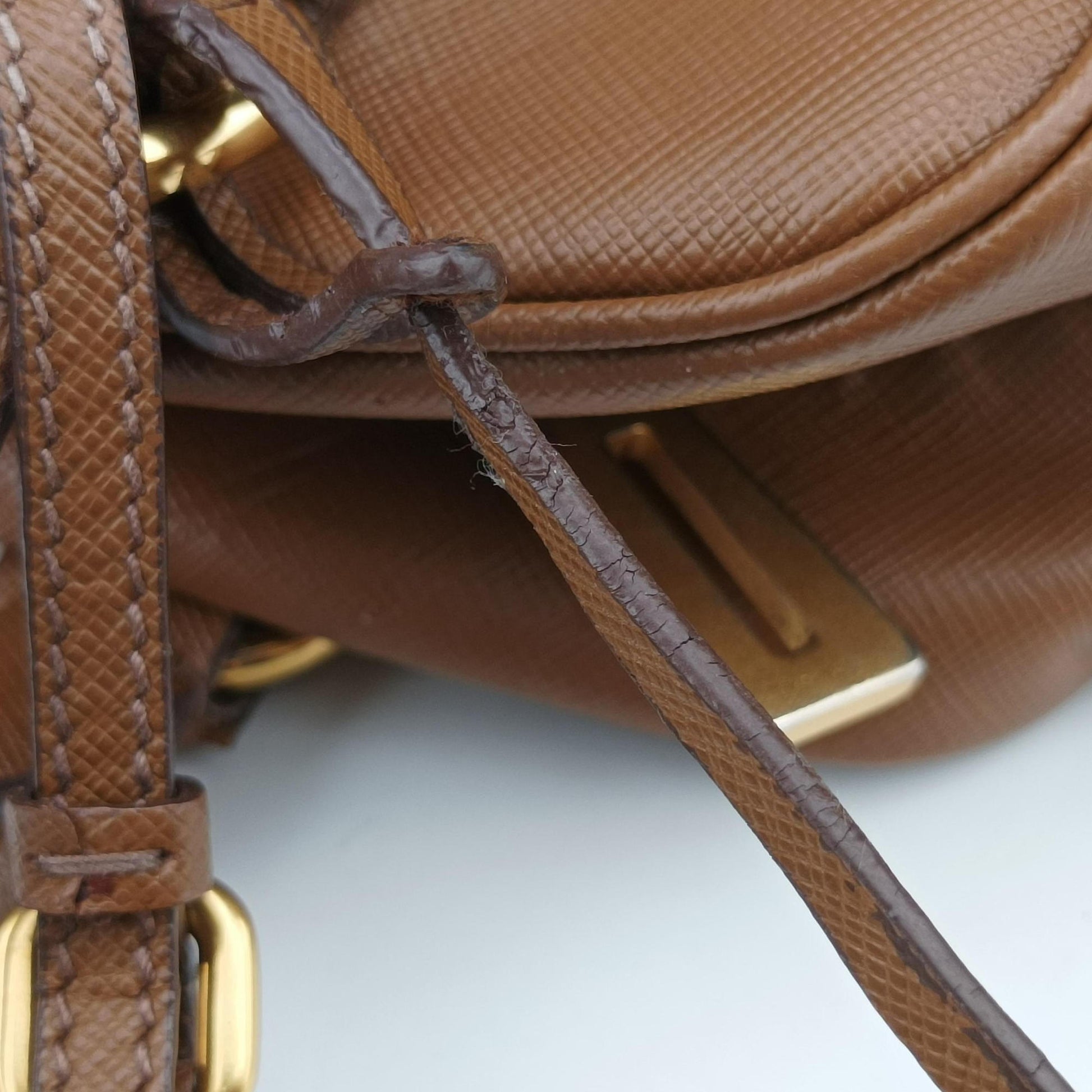 Convertible Top Handle Brown SAFFIANO Leather BL0757 180コンバーチブル トップ ハンドル ブラウン サフィアーノレザー BL0757 180