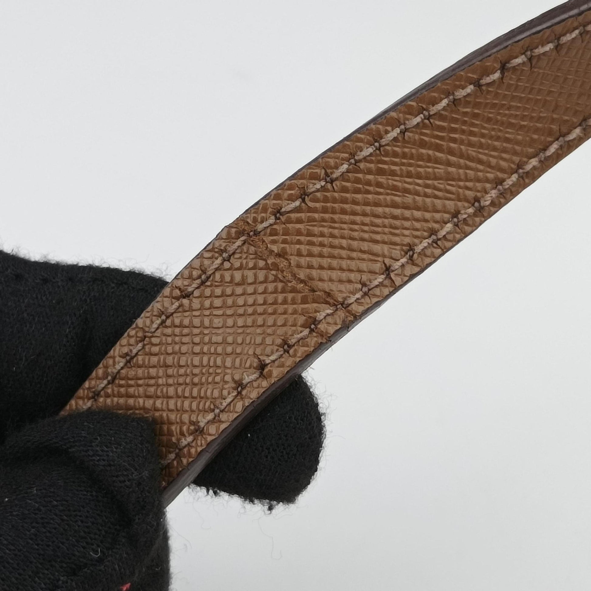 Convertible Top Handle Brown SAFFIANO Leather BL0757 180コンバーチブル トップ ハンドル ブラウン サフィアーノレザー BL0757 180
