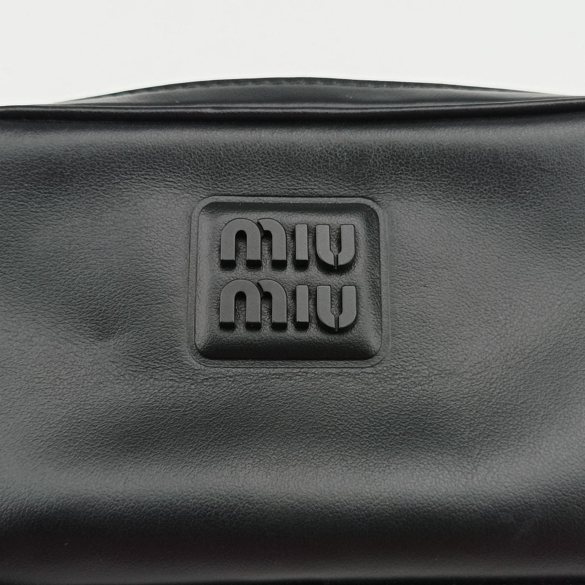 Logo belt Black leather DNP104ロゴベルト ブラック レザー DNP104