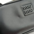 Logo belt Black leather DNP104ロゴベルト ブラック レザー DNP104