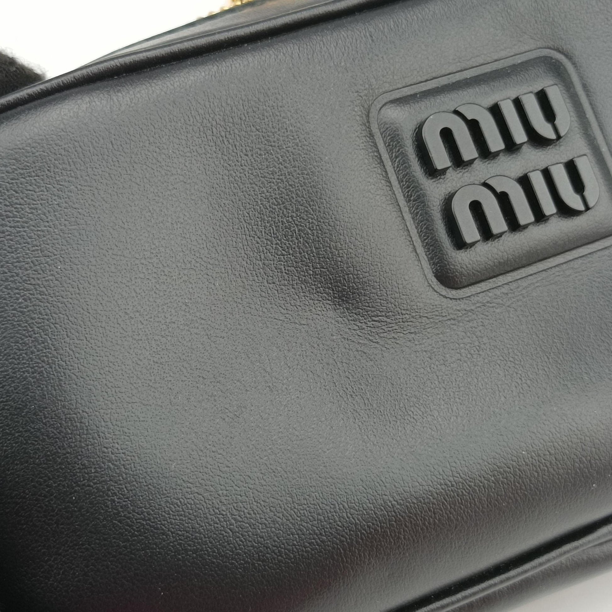 Logo belt Black leather DNP104ロゴベルト ブラック レザー DNP104