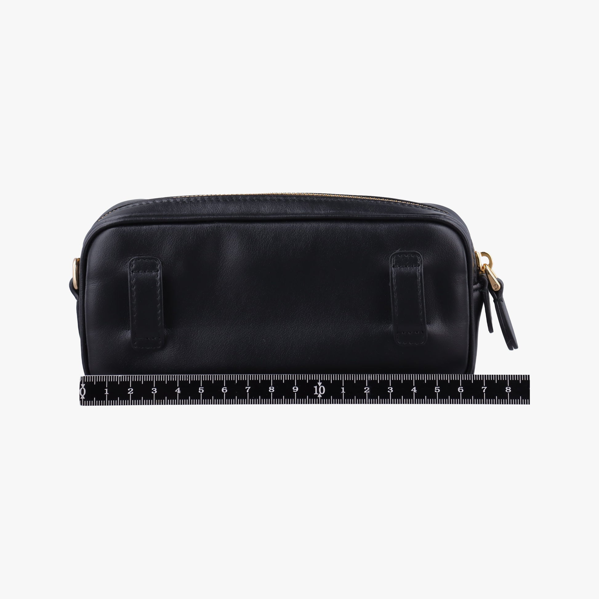 Logo belt Black leather DNP104ロゴベルト ブラック レザー DNP104