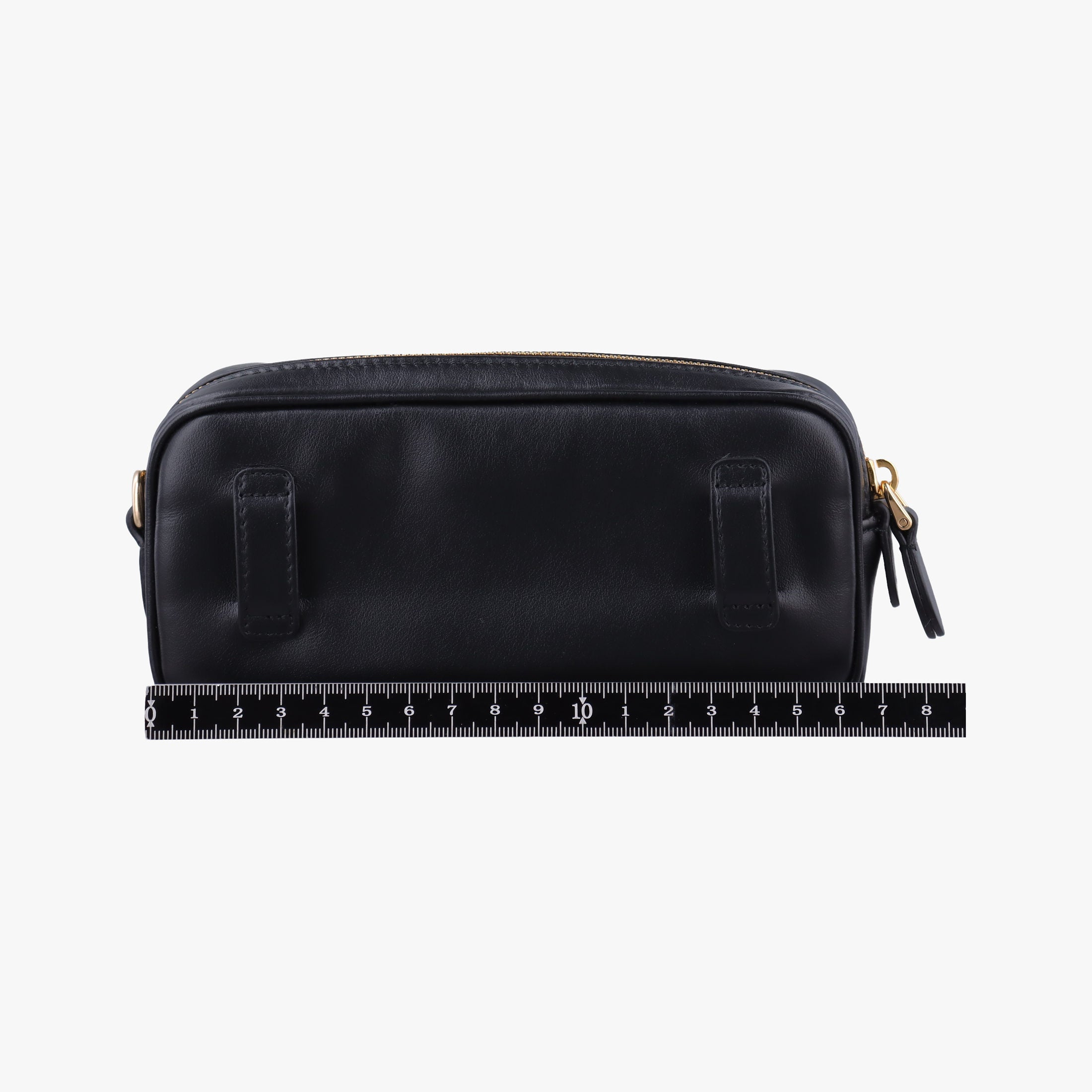 Logo belt Black leather DNP104ロゴベルト ブラック レザー DNP104