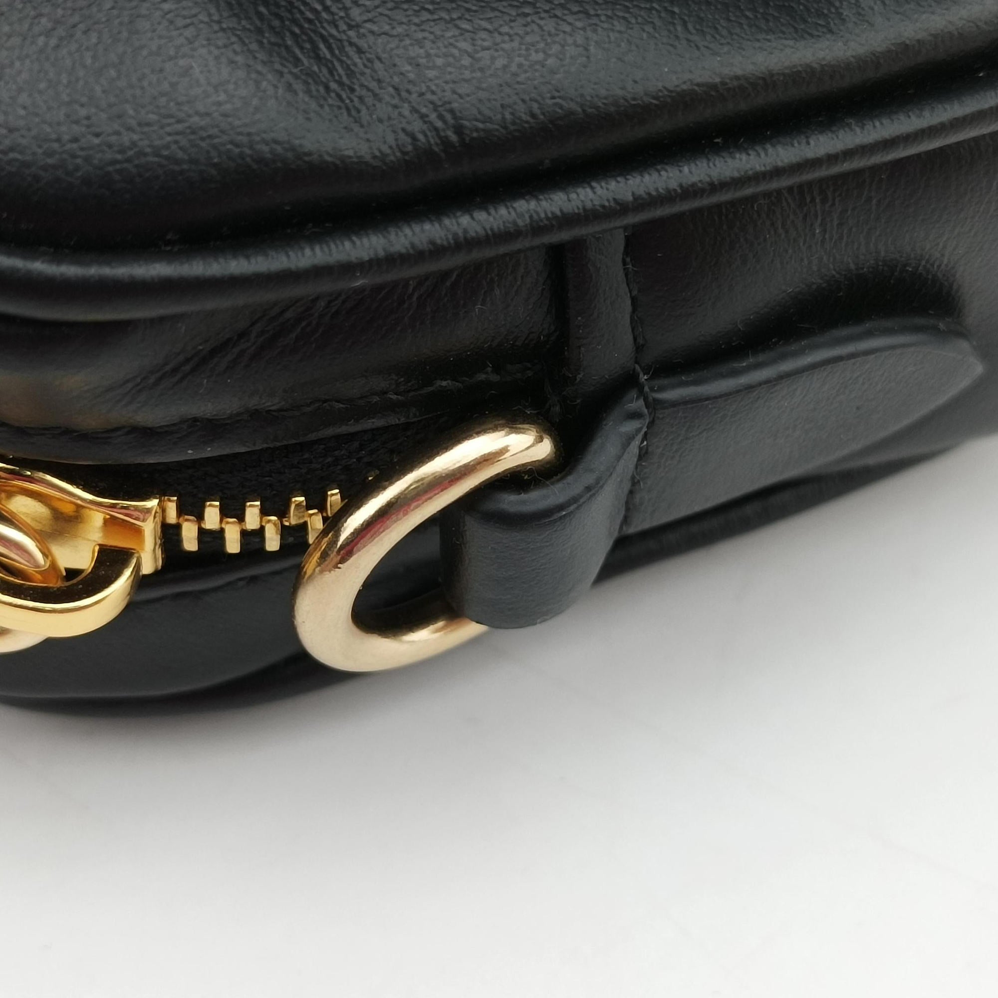 Logo belt Black leather DNP104ロゴベルト ブラック レザー DNP104