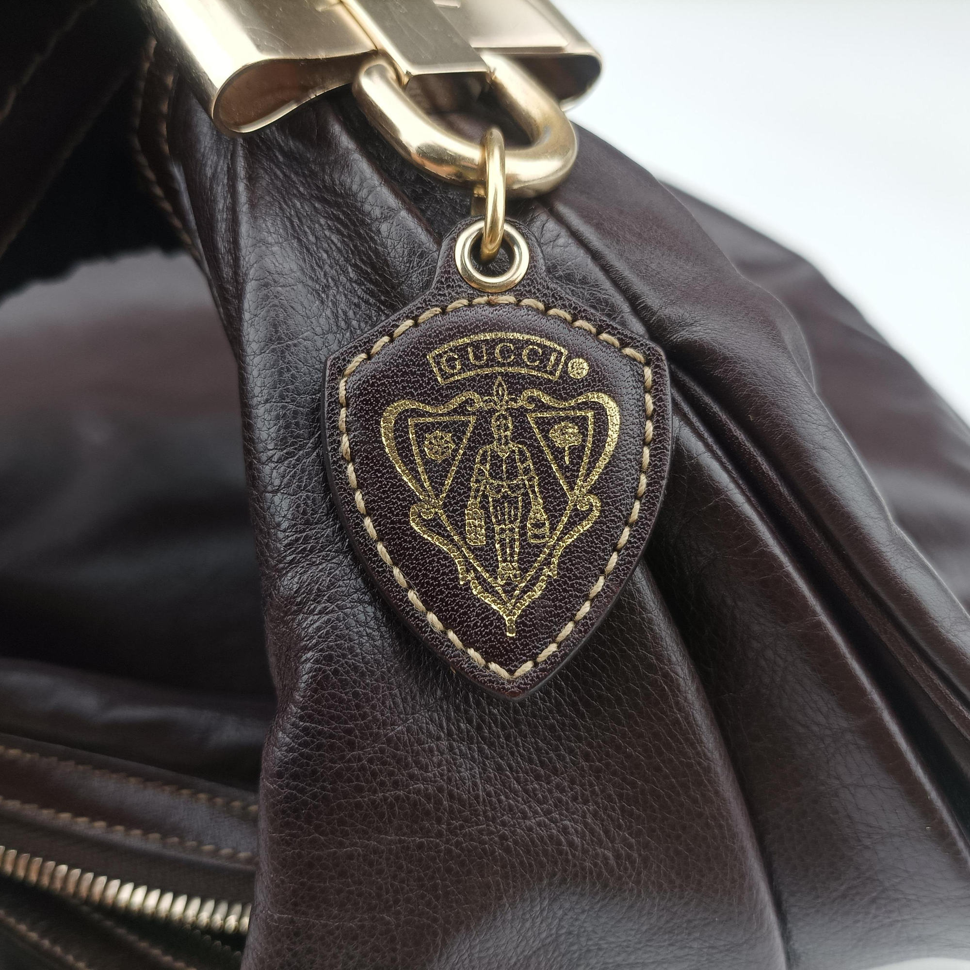 Duchessa Hobo Brown Leather 181492 G04066187デュケッサ ホーボー ブラウン レザー 181492 G04066187