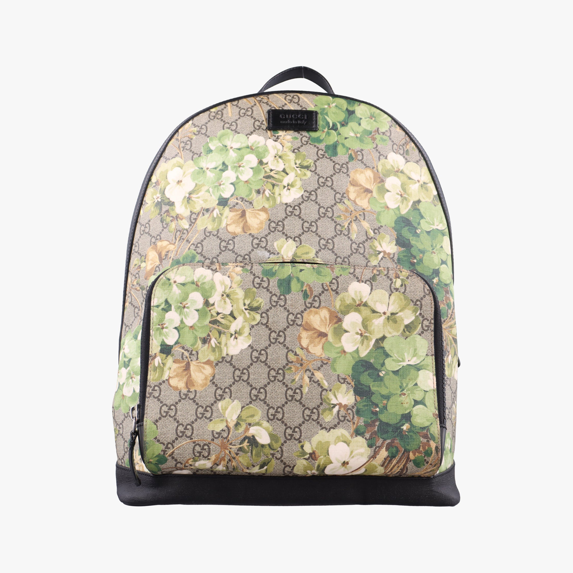 GG Blooms Beige×Multi PVC coated canvas×Leather 406370 E019031762GGブルームス ベージュ×マルチ PVCコーティングキャンバス×レザー 406370 E019031762