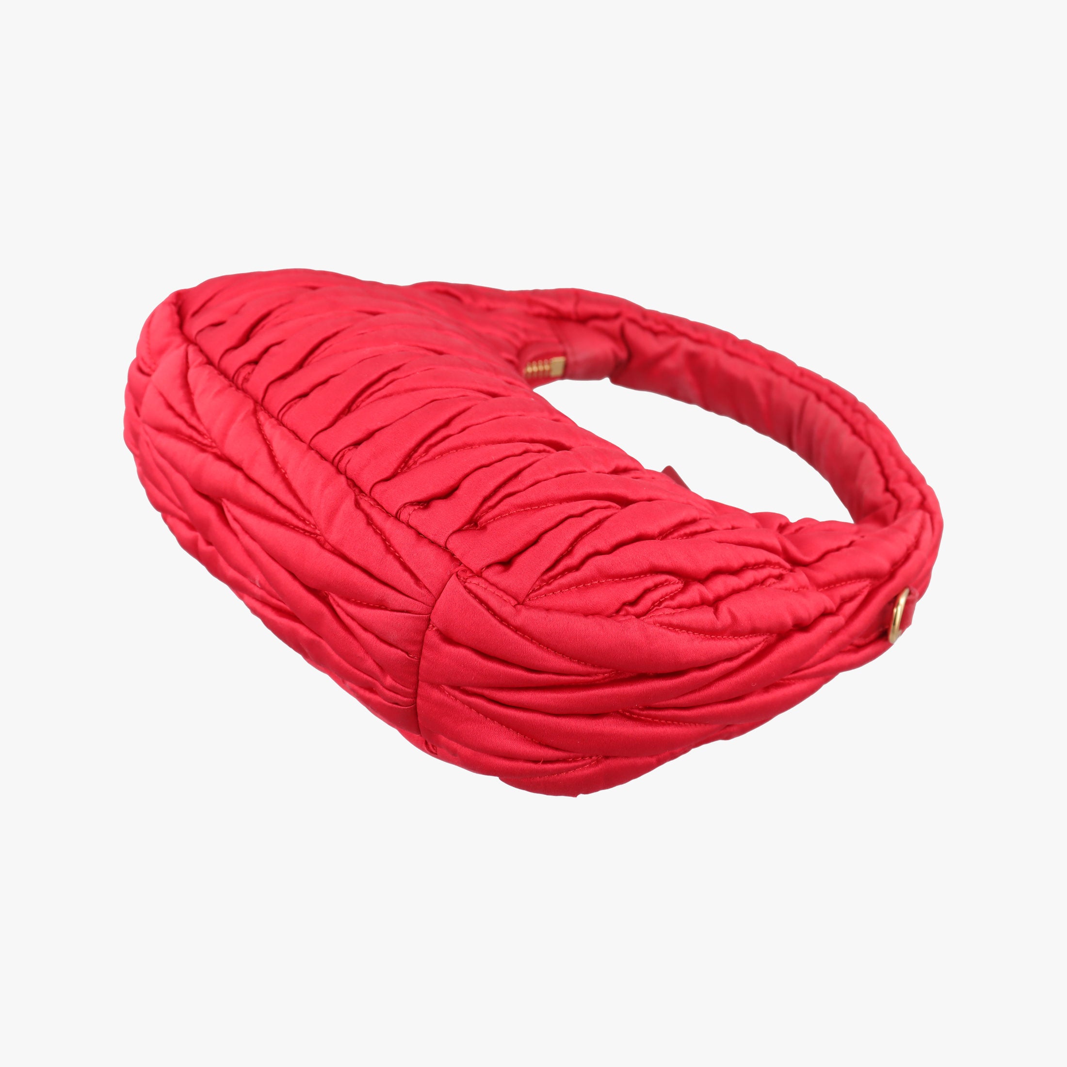 Wander Matelasse hobo Red Satin 5BC125 IC Chipワンダー マテラッセ ホーボー レッド サテン 5BC125 ICチップ