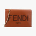 Roma Logo woc Brown Leather 8BS006 8BS006-AAYZ 218-3260ローマ ロゴ WOC ブラウン レザー 8BS006 8BS006-AAYZ 218-3260