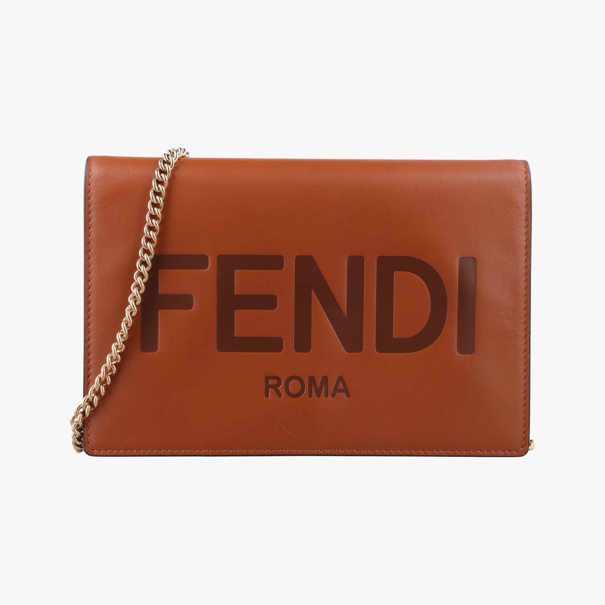 Roma Logo woc Brown Leather 8BS006 8BS006-AAYZ 218-3260ローマ ロゴ WOC ブラウン レザー 8BS006 8BS006-AAYZ 218-3260