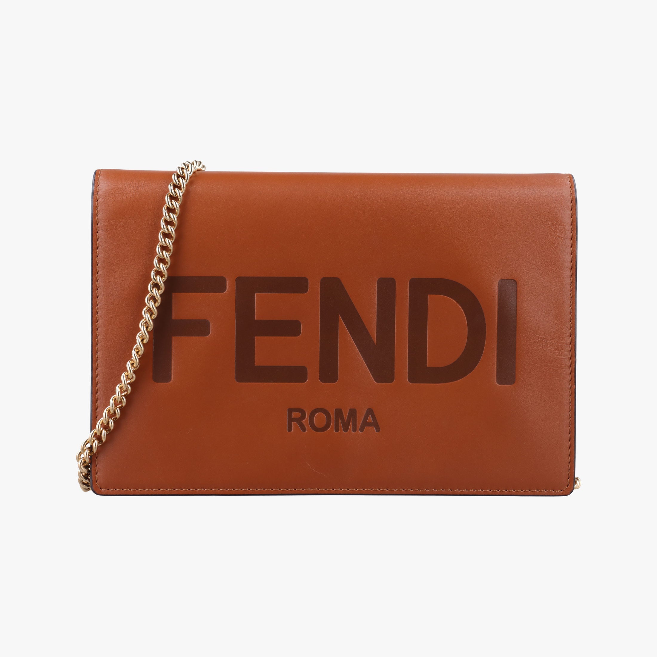 Roma Logo woc Brown Leather 8BS006 8BS006-AAYZ 218-3260ローマ ロゴ WOC ブラウン レザー 8BS006 8BS006-AAYZ 218-3260