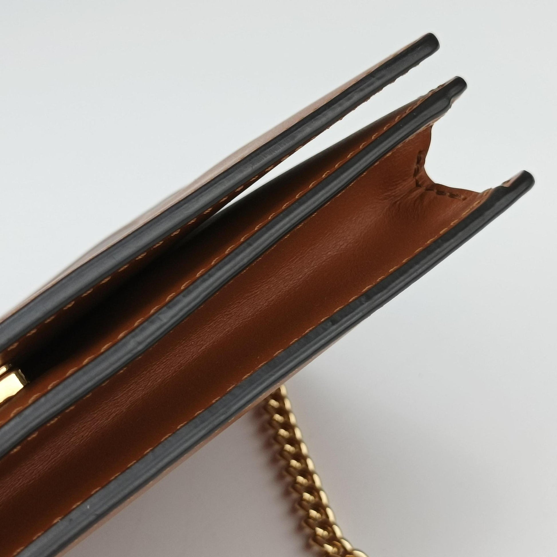 Roma Logo woc Brown Leather 8BS006 8BS006-AAYZ 218-3260ローマ ロゴ WOC ブラウン レザー 8BS006 8BS006-AAYZ 218-3260