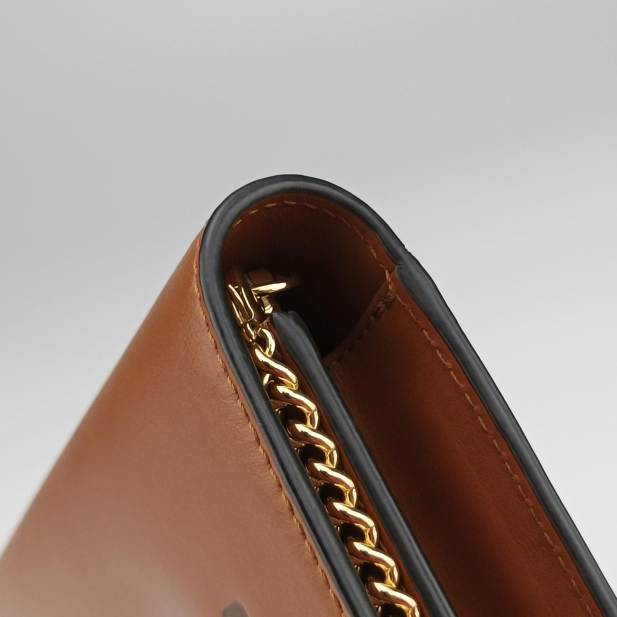 Roma Logo woc Brown Leather 8BS006 8BS006-AAYZ 218-3260ローマ ロゴ WOC ブラウン レザー 8BS006 8BS006-AAYZ 218-3260