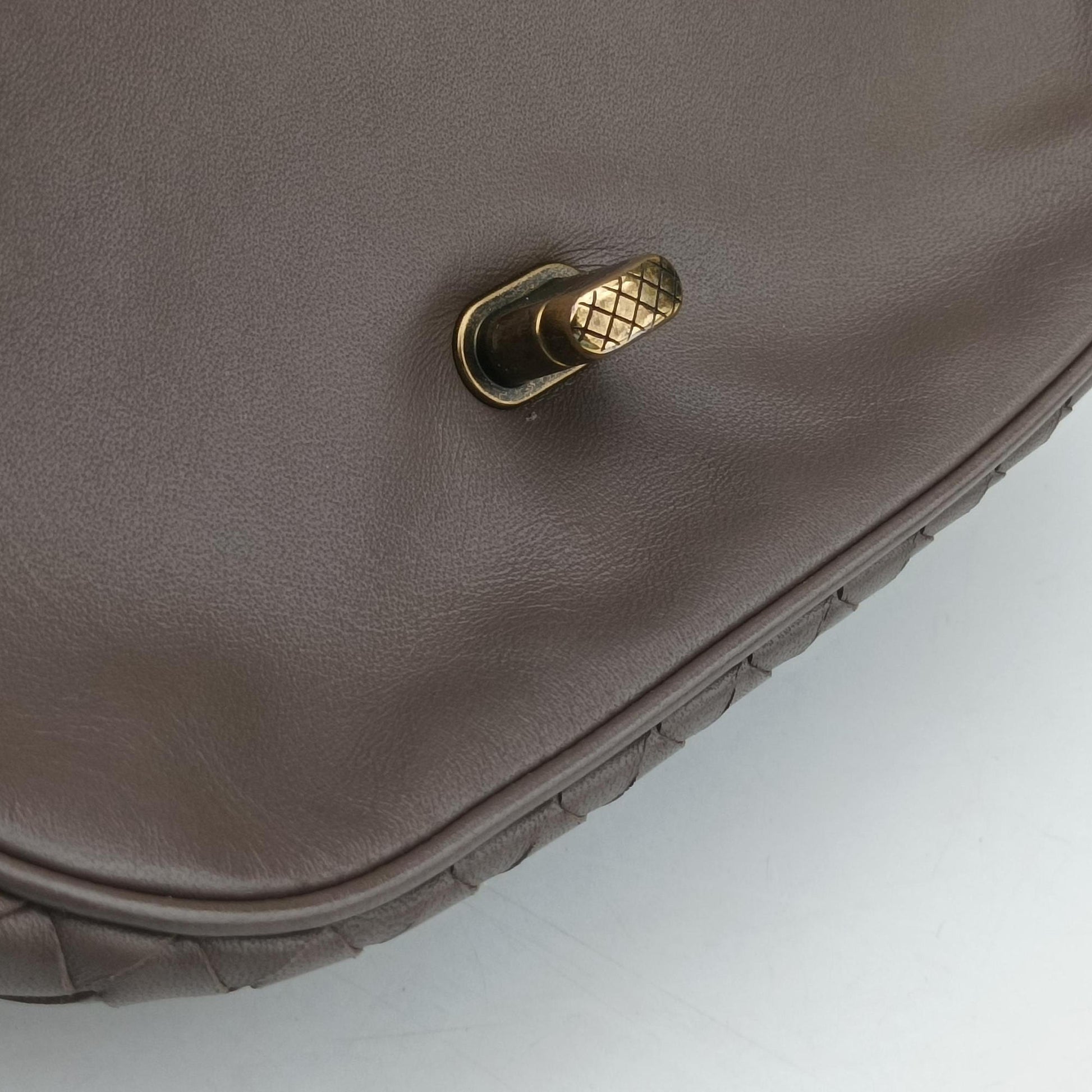 Luna Intrecciato Brown lambskin B07744018G IC Chipルナ イントレチャート ブラウン ラムスキン B07744018G ICチップ