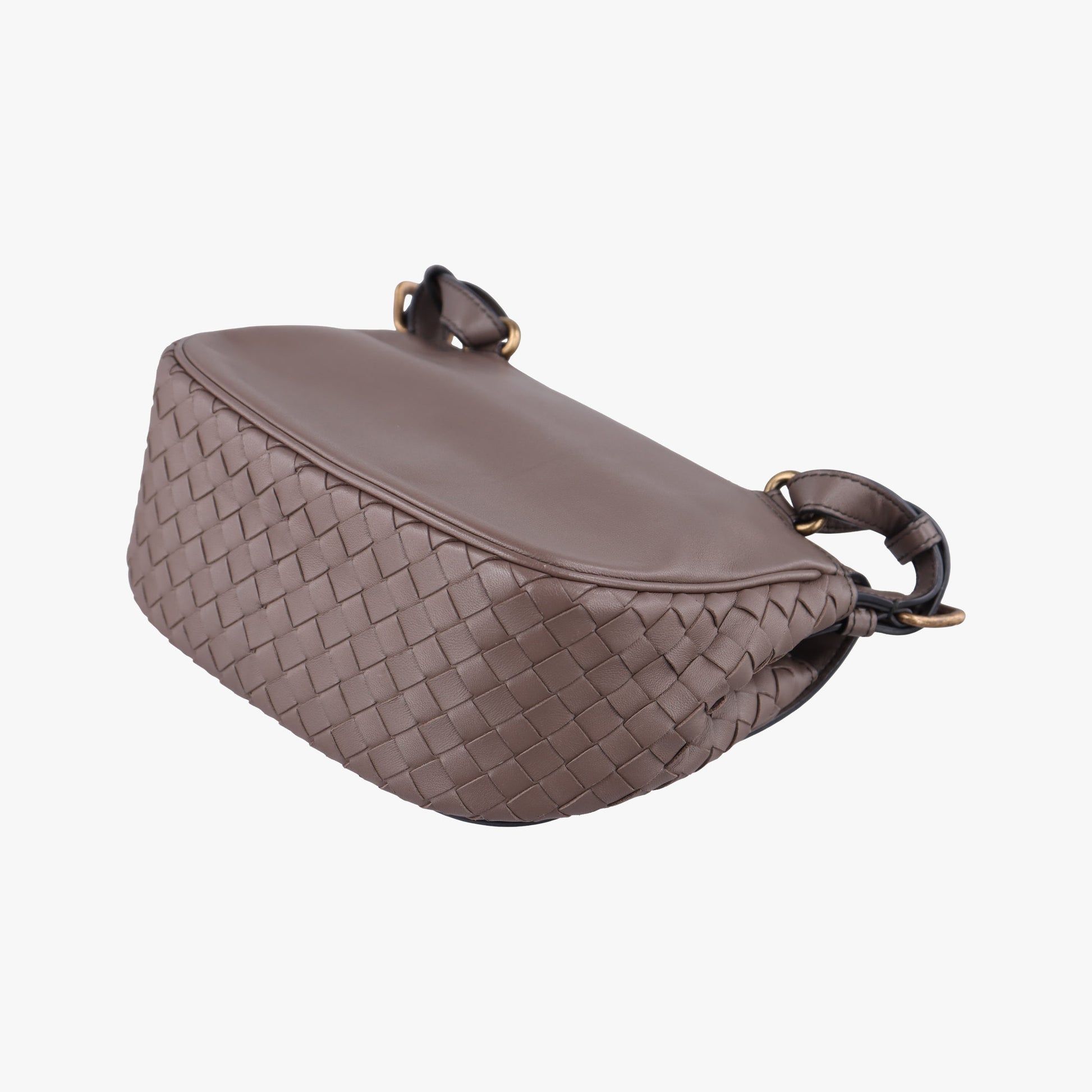 Luna Intrecciato Brown lambskin B07744018G IC Chipルナ イントレチャート ブラウン ラムスキン B07744018G ICチップ