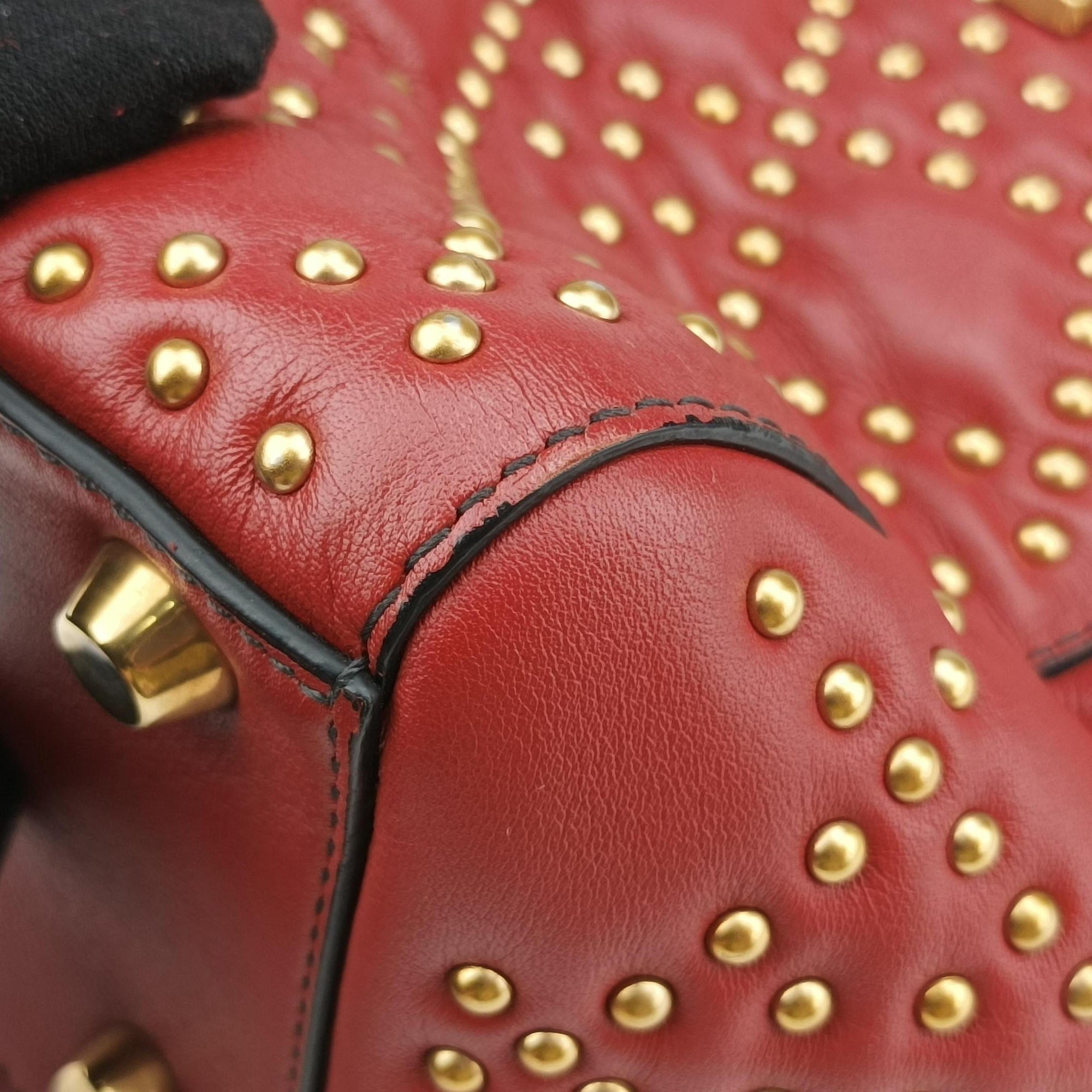Lady Dior Red Leather 01-BO-1117レディディオール レッド レザー 01-BO-1117