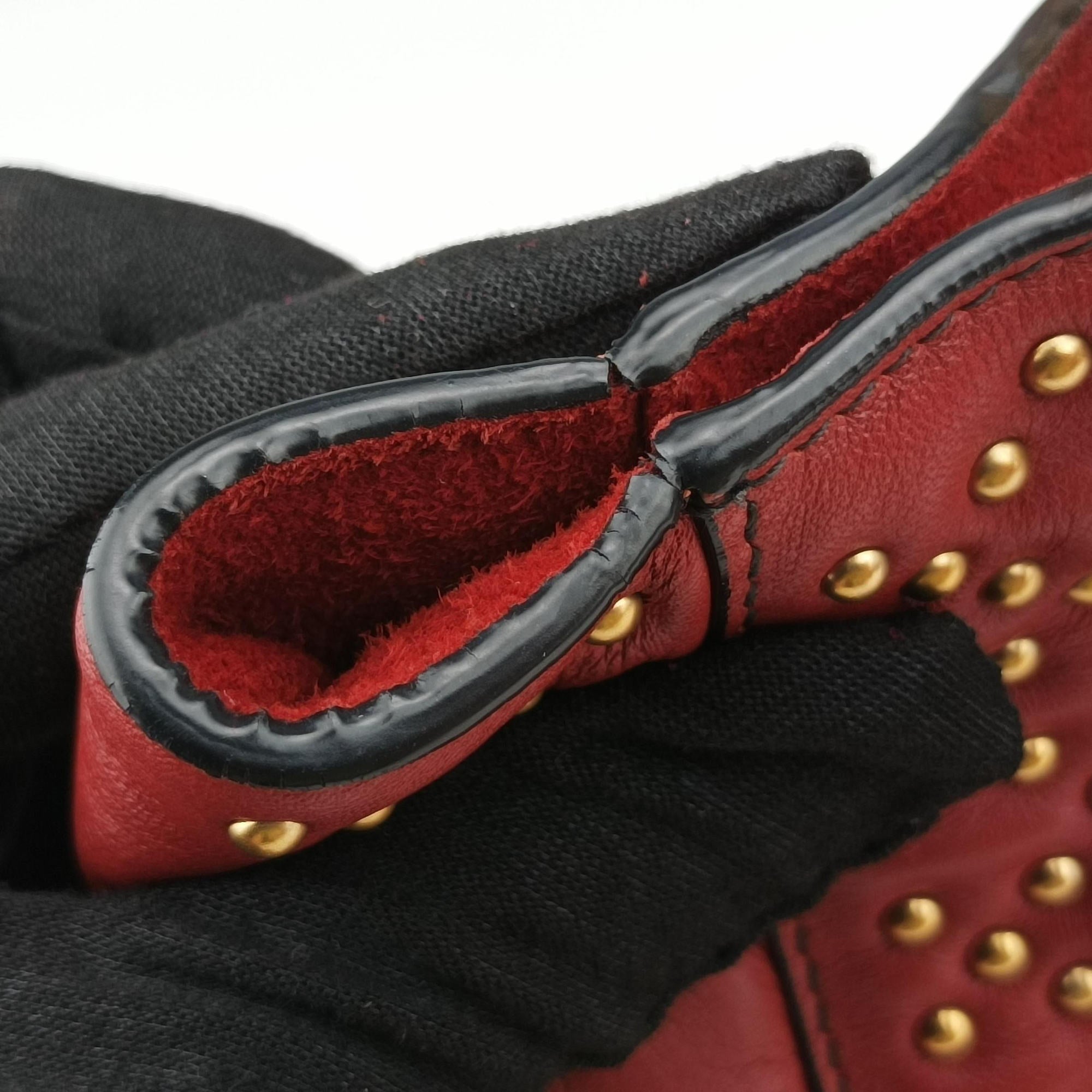 Lady Dior Red Leather 01-BO-1117レディディオール レッド レザー 01-BO-1117