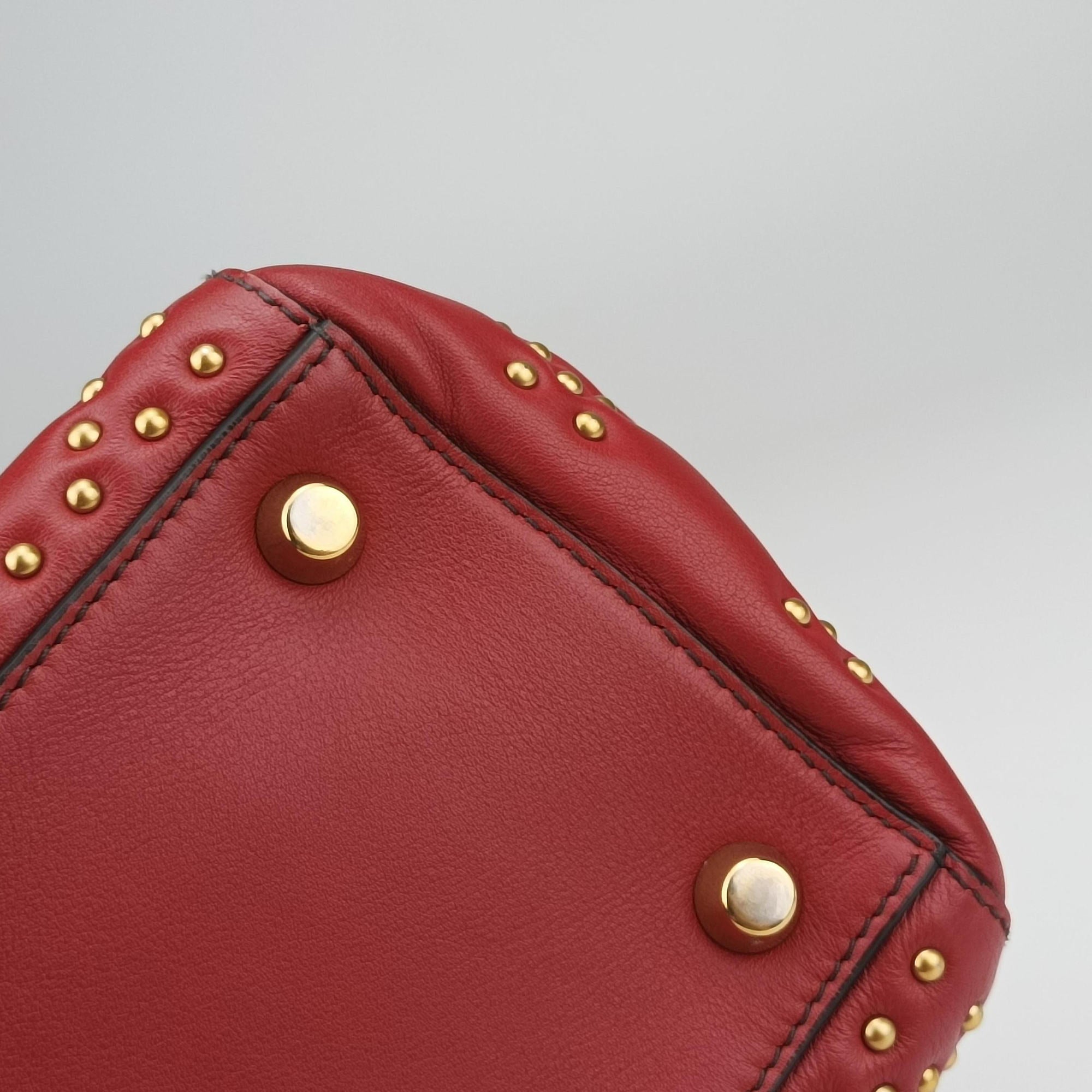 Lady Dior Red Leather 01-BO-1117レディディオール レッド レザー 01-BO-1117