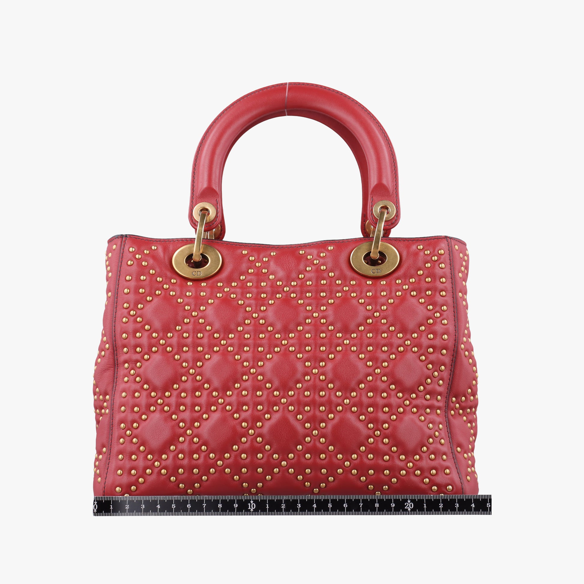 Lady Dior Red Leather 01-BO-1117レディディオール レッド レザー 01-BO-1117