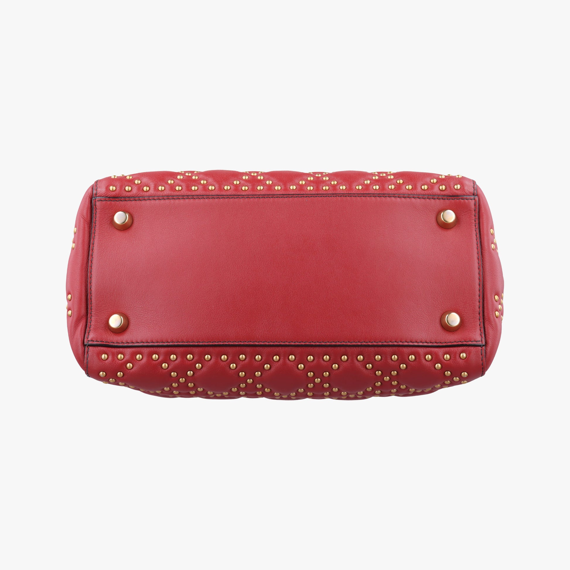 Lady Dior Red Leather 01-BO-1117レディディオール レッド レザー 01-BO-1117
