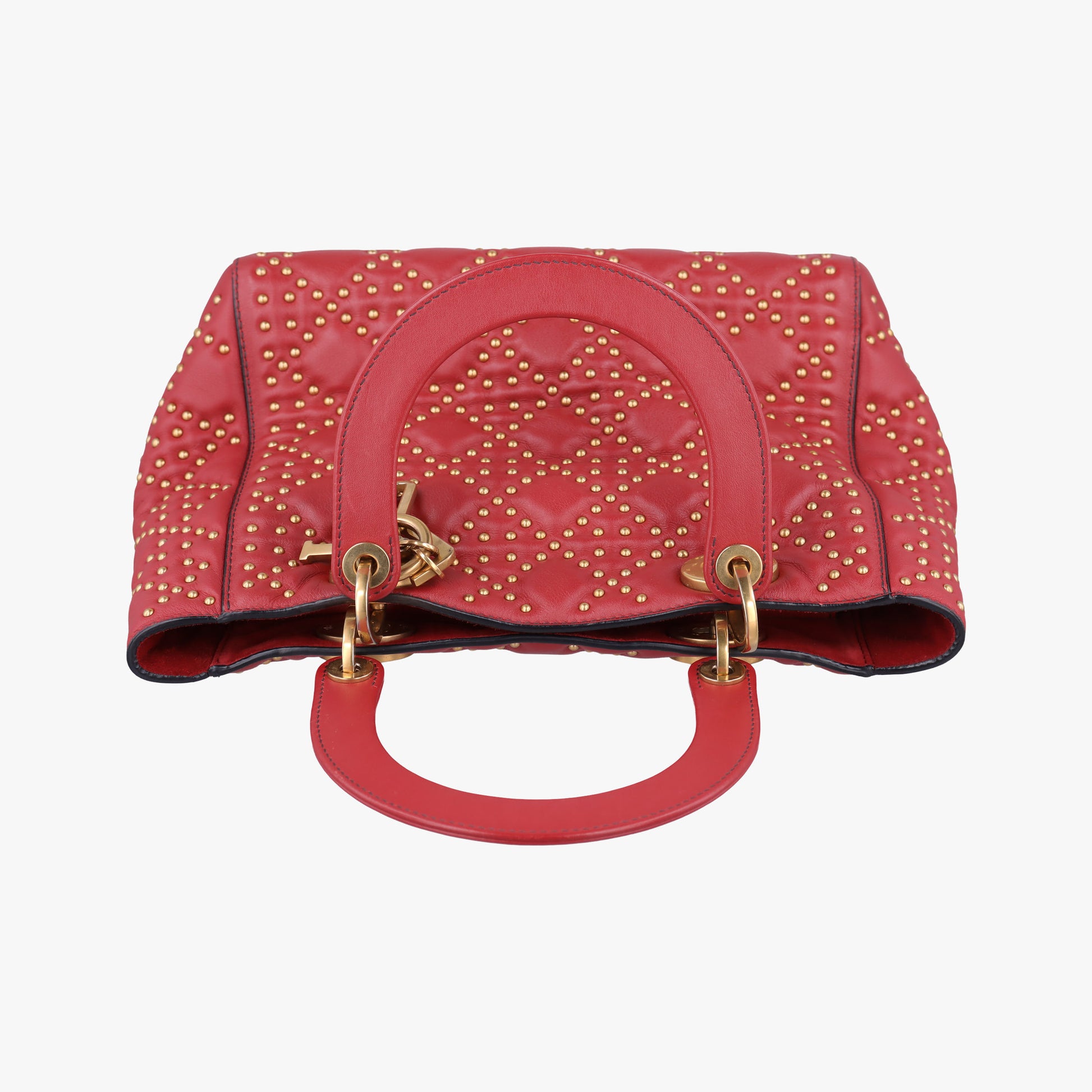 Lady Dior Red Leather 01-BO-1117レディディオール レッド レザー 01-BO-1117