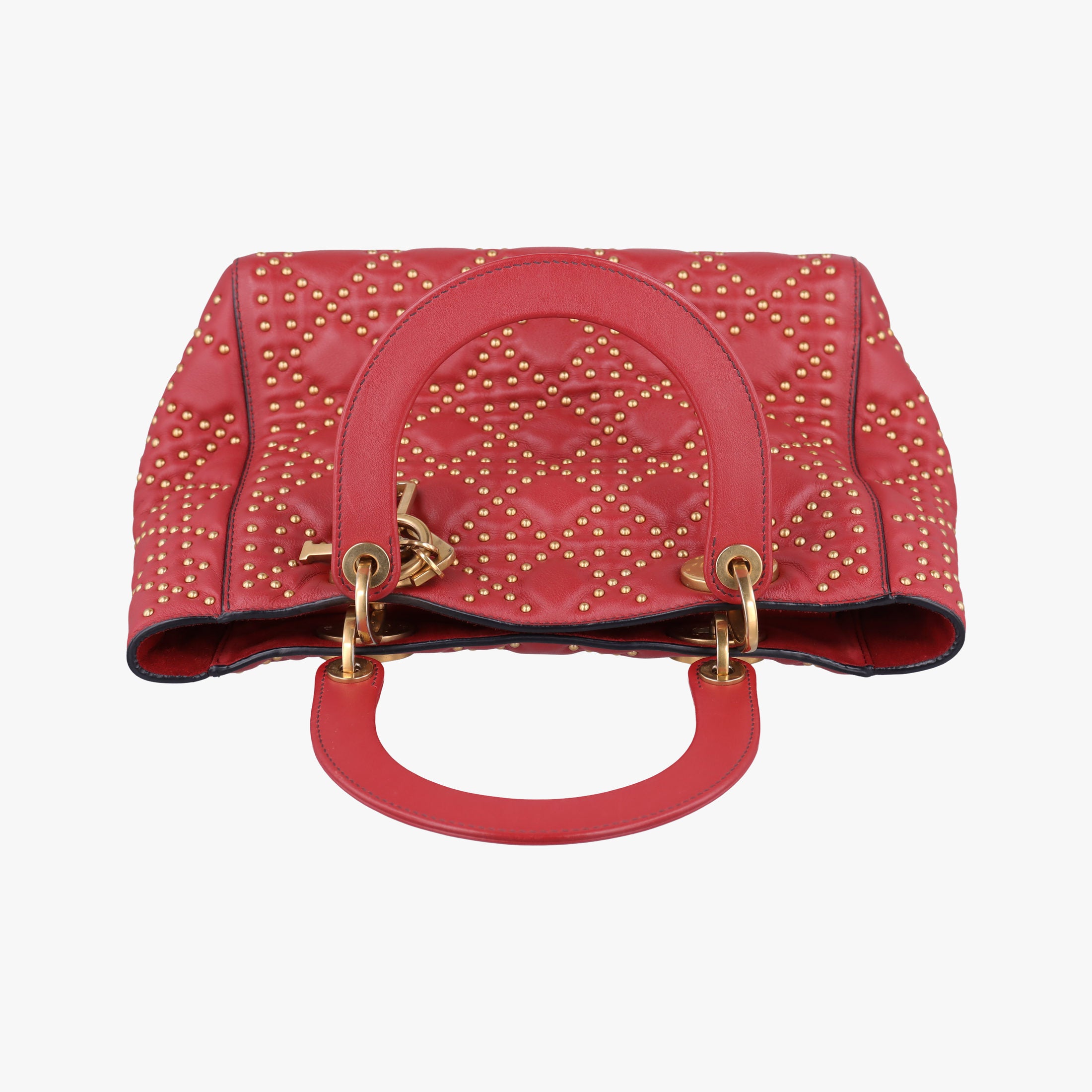Lady Dior Red Leather 01-BO-1117レディディオール レッド レザー 01-BO-1117
