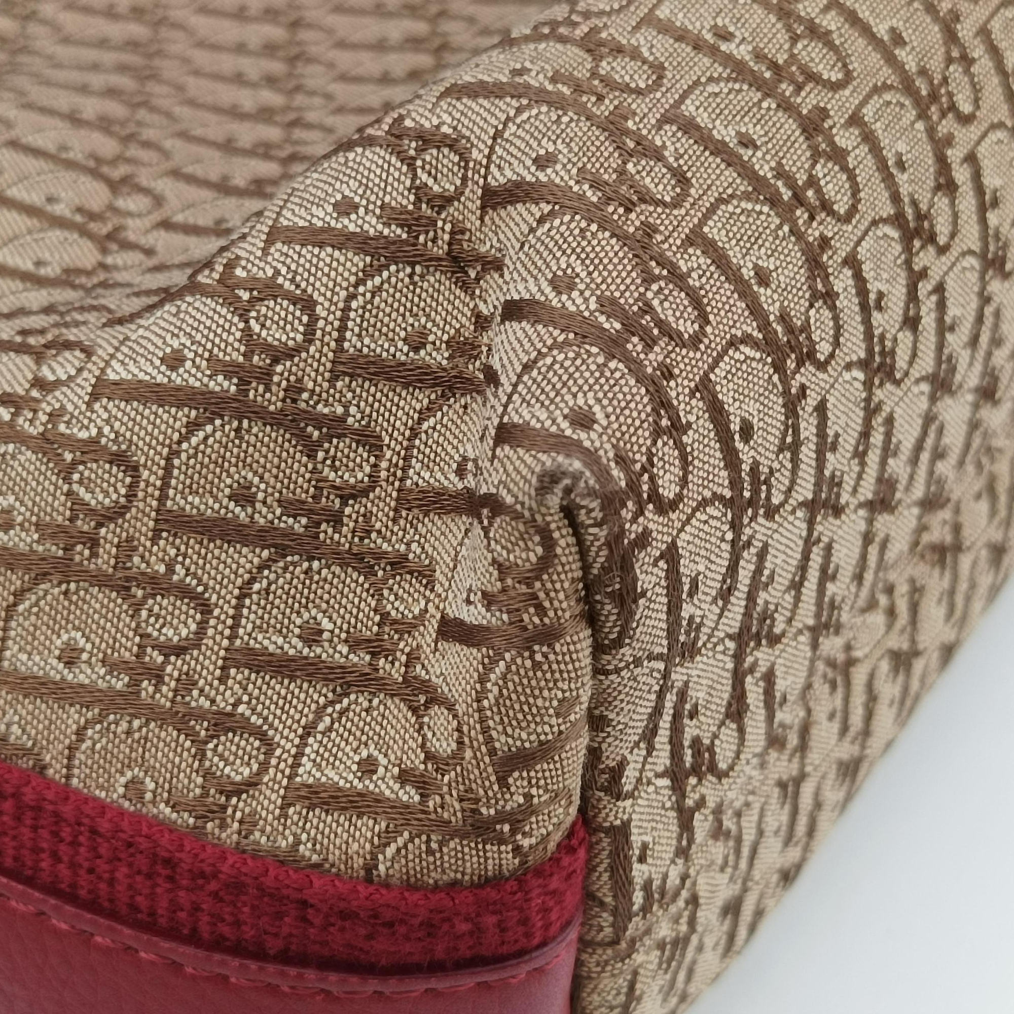 Street Chic Messenger Red × Brown Jacquard Canvas×Leather 07-BO-1015ストリートシック メッセンジャー レッド × ブラウン ジャガード キャンバス × カーフレザー 07-BO-1015