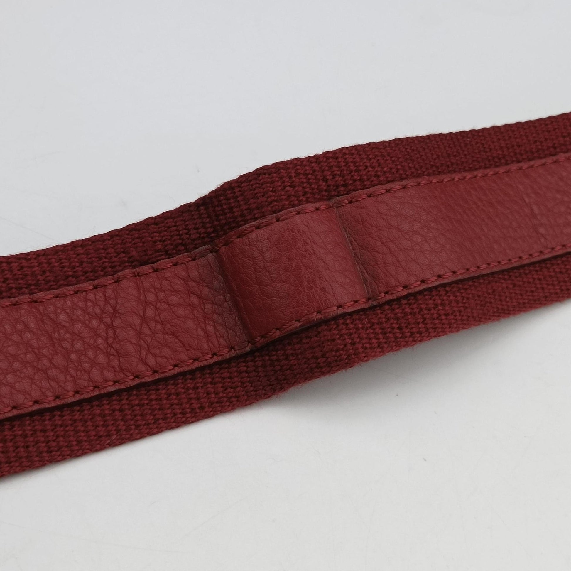 Street Chic Messenger Red × Brown Jacquard Canvas×Leather 07-BO-1015ストリートシック メッセンジャー レッド × ブラウン ジャガード キャンバス × カーフレザー 07-BO-1015