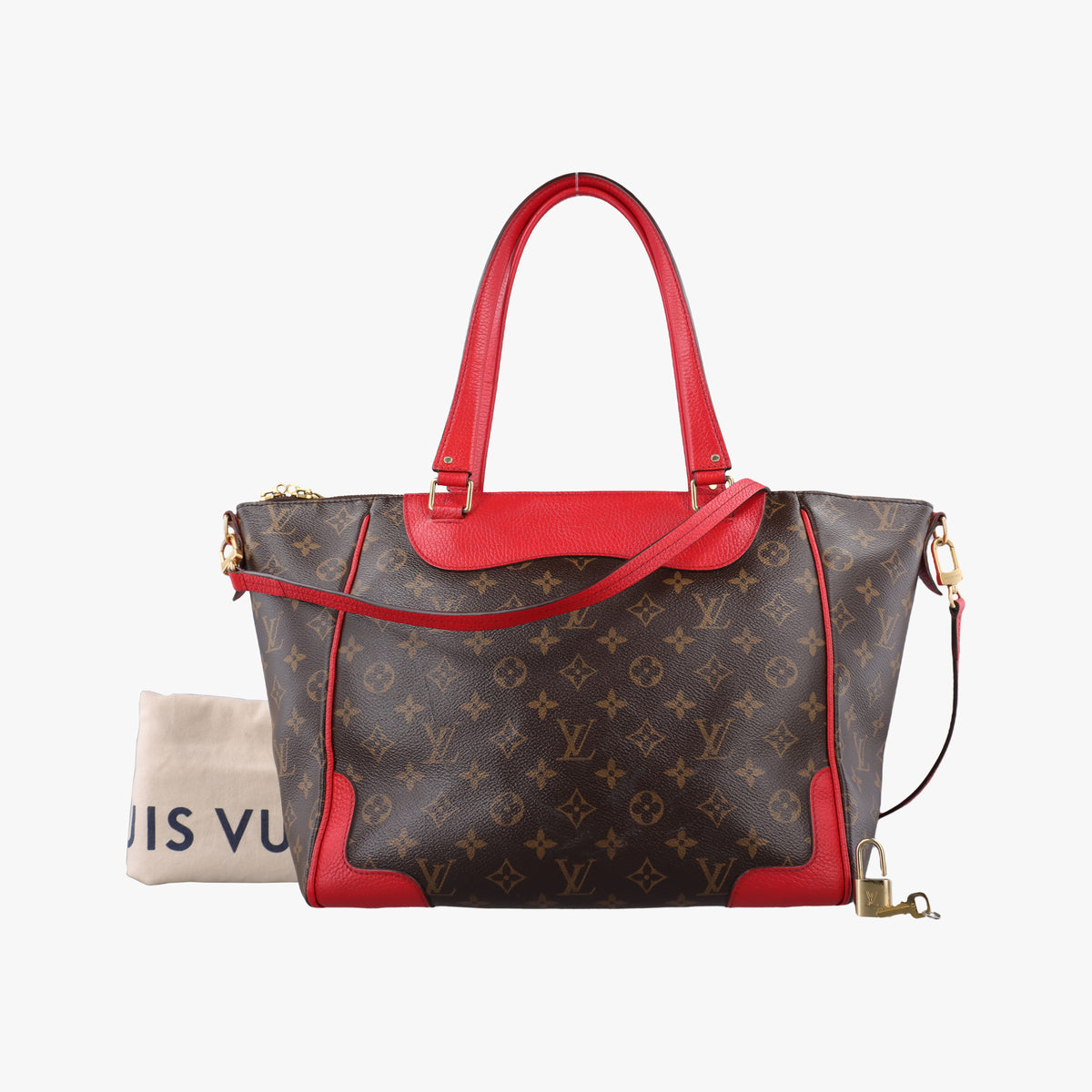 ESTRELA brown×COQUELICOT Monogram Canvas×calf leather M51193 SP4174エストレーラ モノグラム/ブラウン×コクリコ モノグラムキャンバス×カーフレザー M51193 SP4174